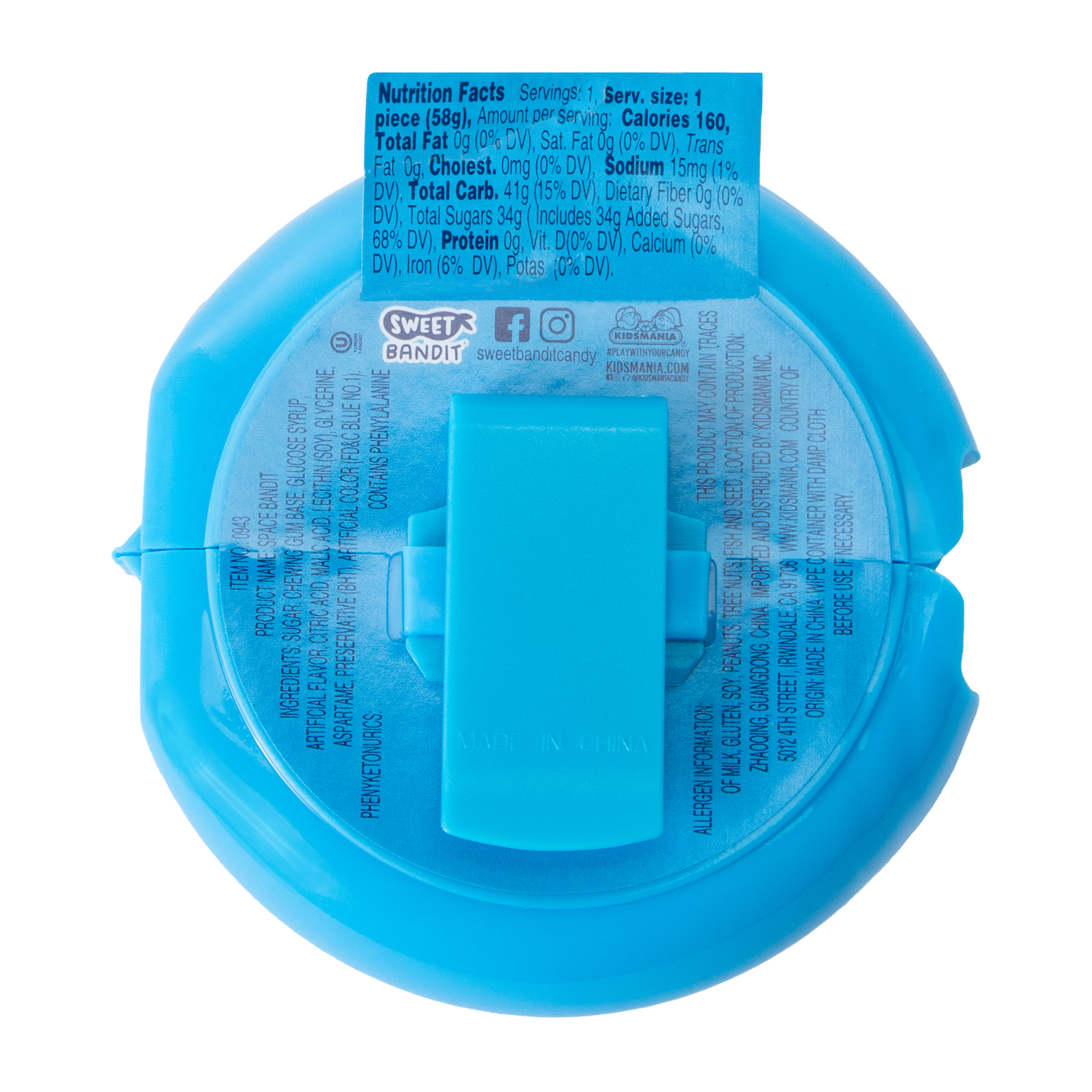 Sweet Bandit® Fruity Space Bandit™ Bubble Gum Tape 2.05oz (Styles May Vary)