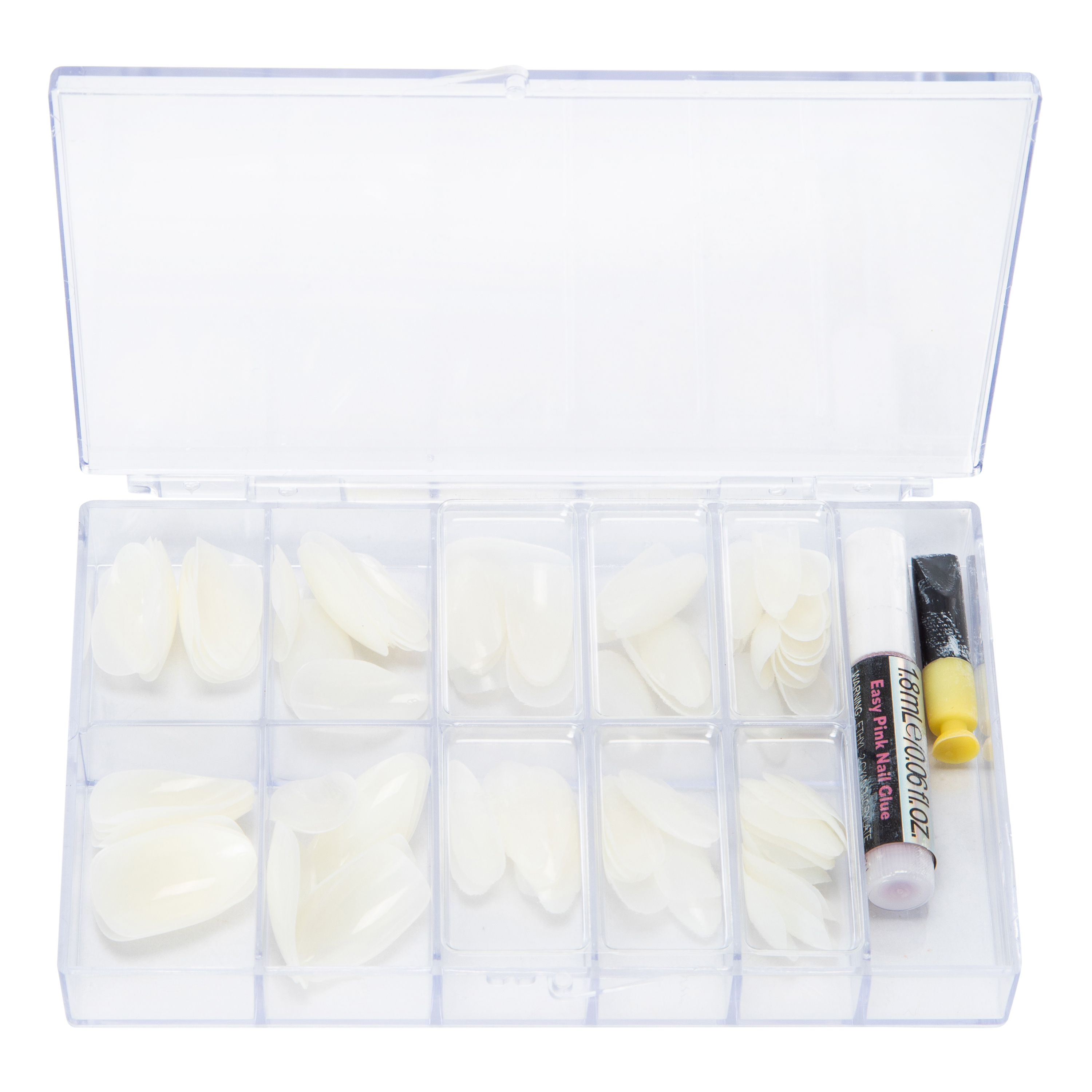 Pretty Woman Natural Stiletto Faux Nails With Nail Glue 100-Count