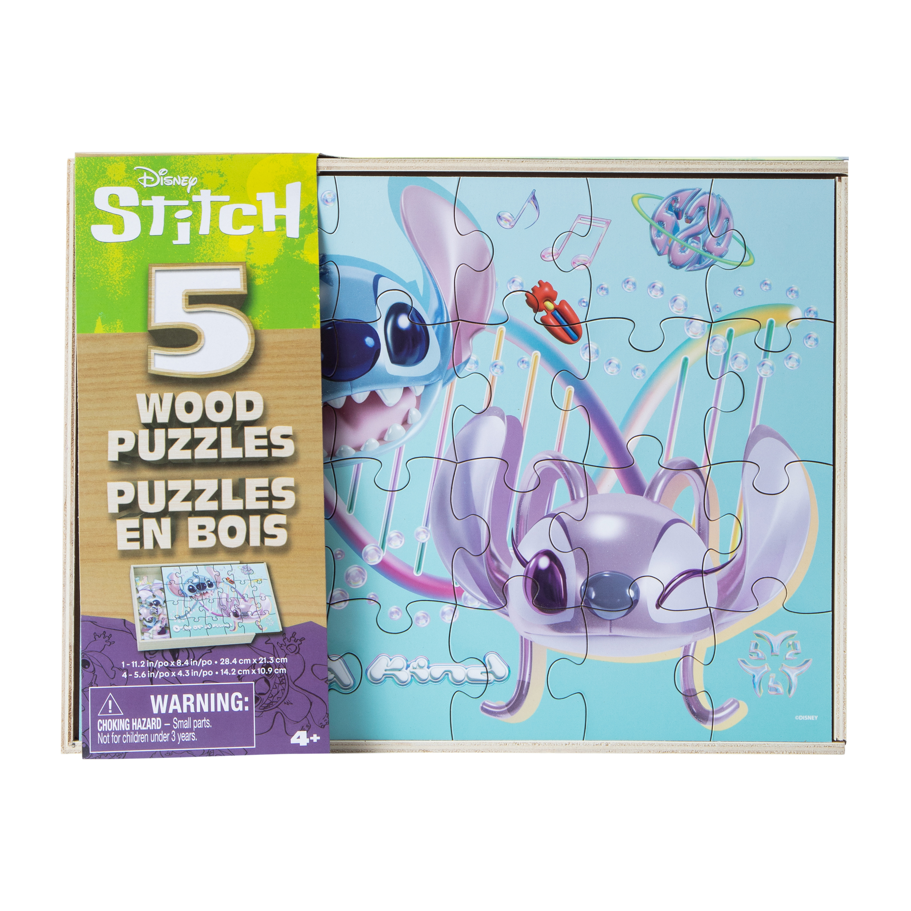 Disney Stitch Wood Puzzle 5-Pack