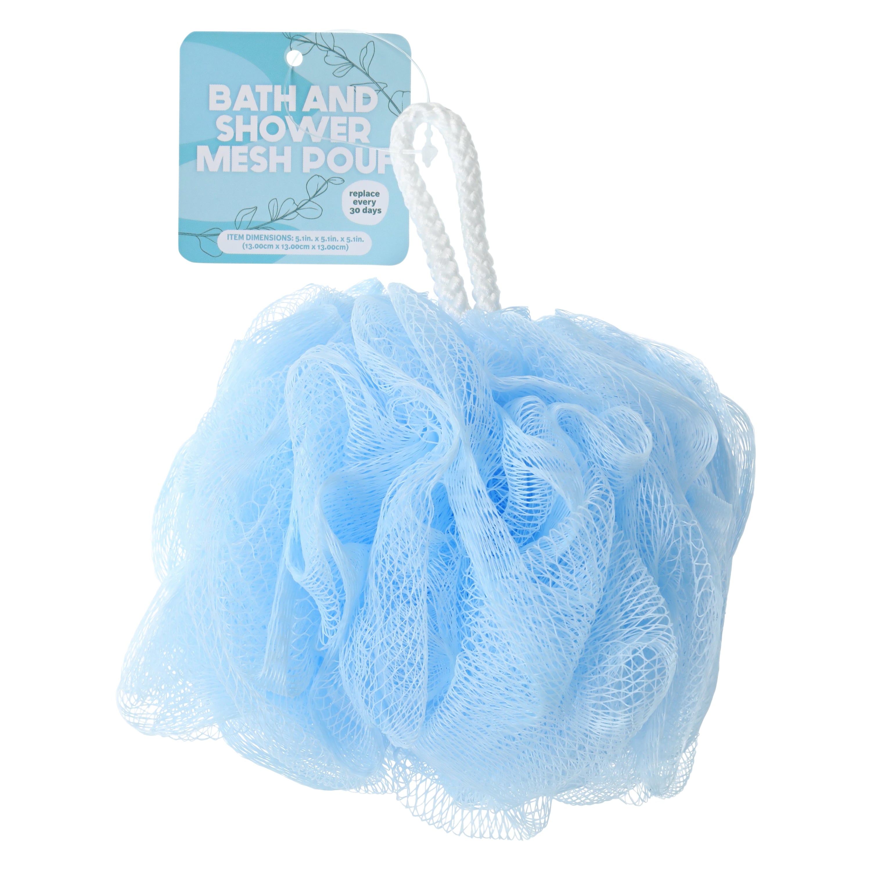 Bath & Shower Mesh Pouf 5.1in