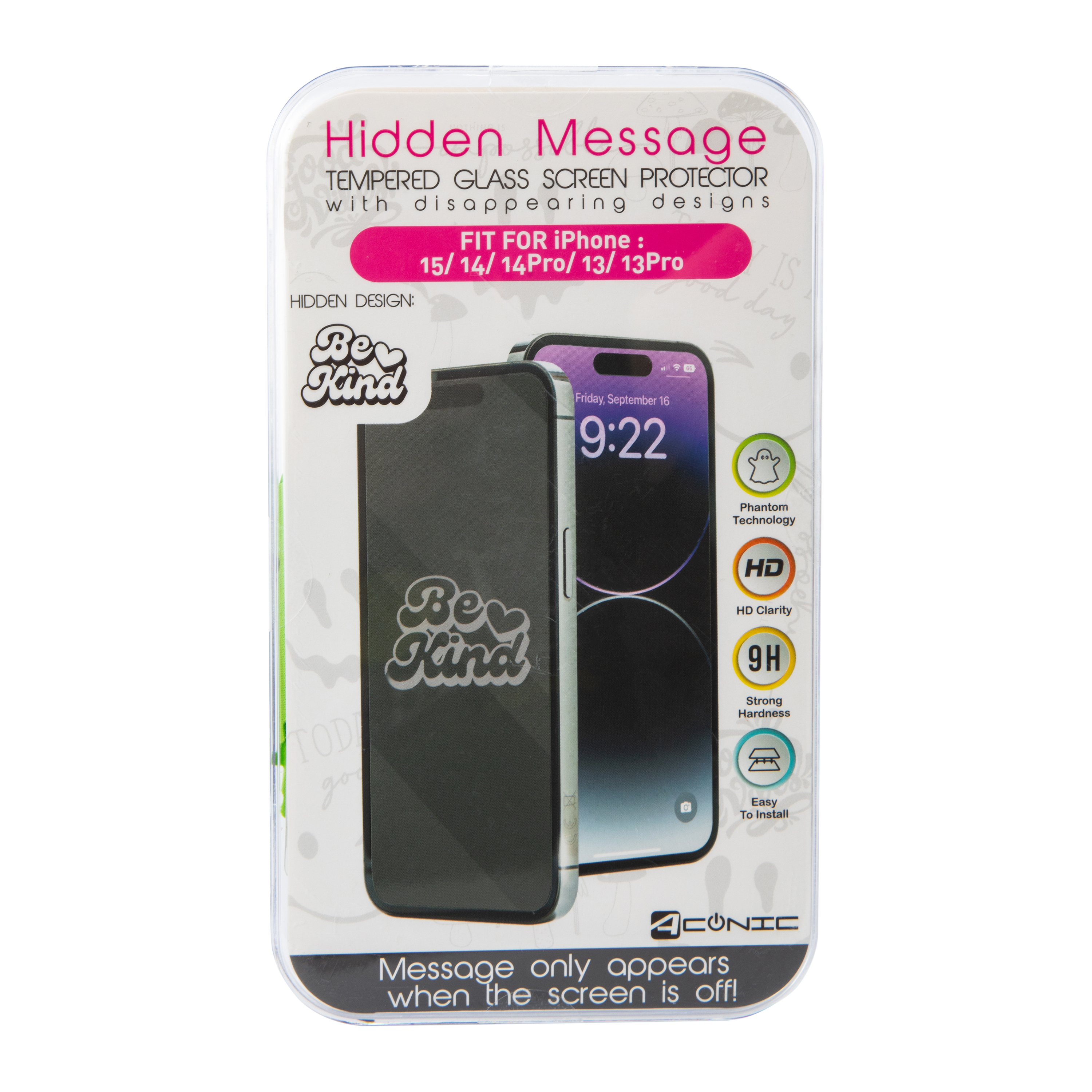 Cute Hidden Message Screen Protector For iPhone 15®/14®