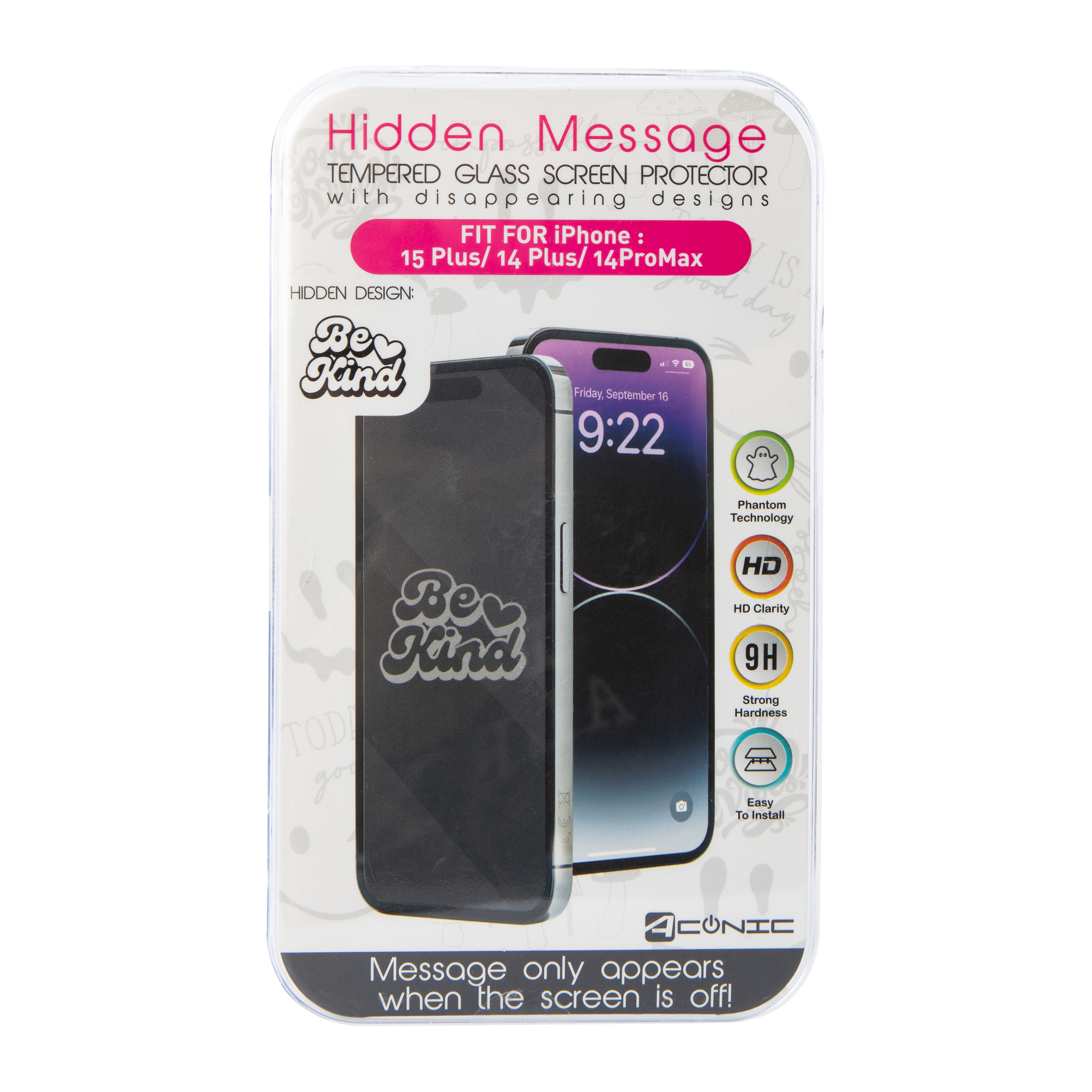 Hidden Message Screen Protector For iPhone 15 Plus®/14 Plus