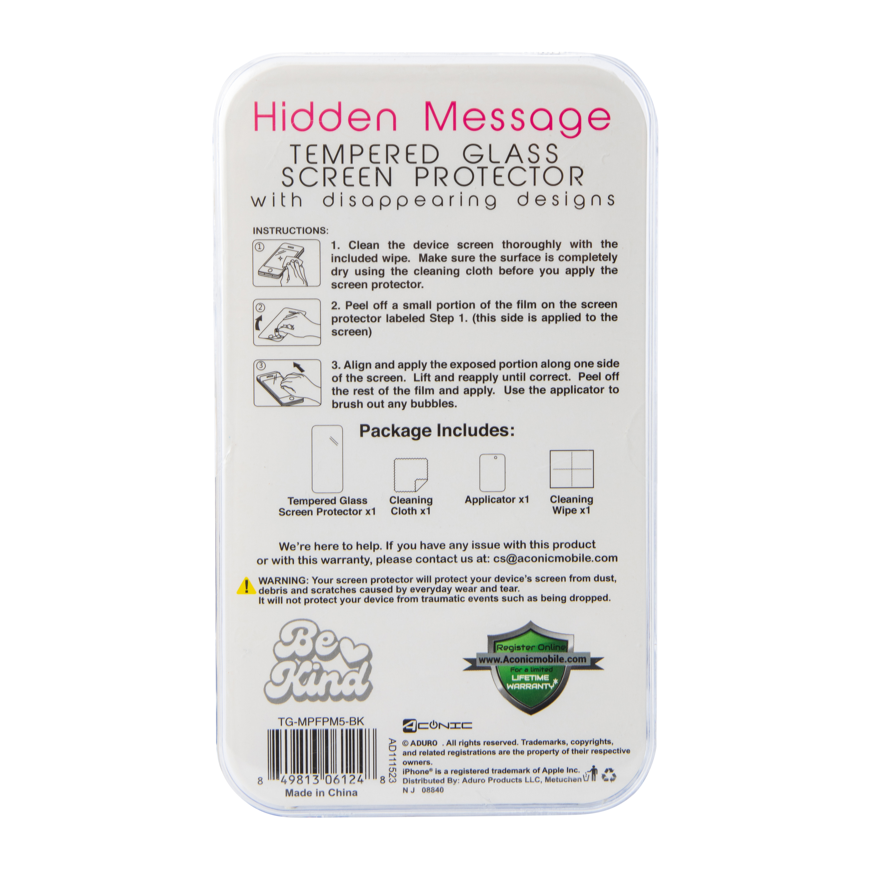 Hidden Message Screen Protector For iPhone 15 Plus®/14 Plus