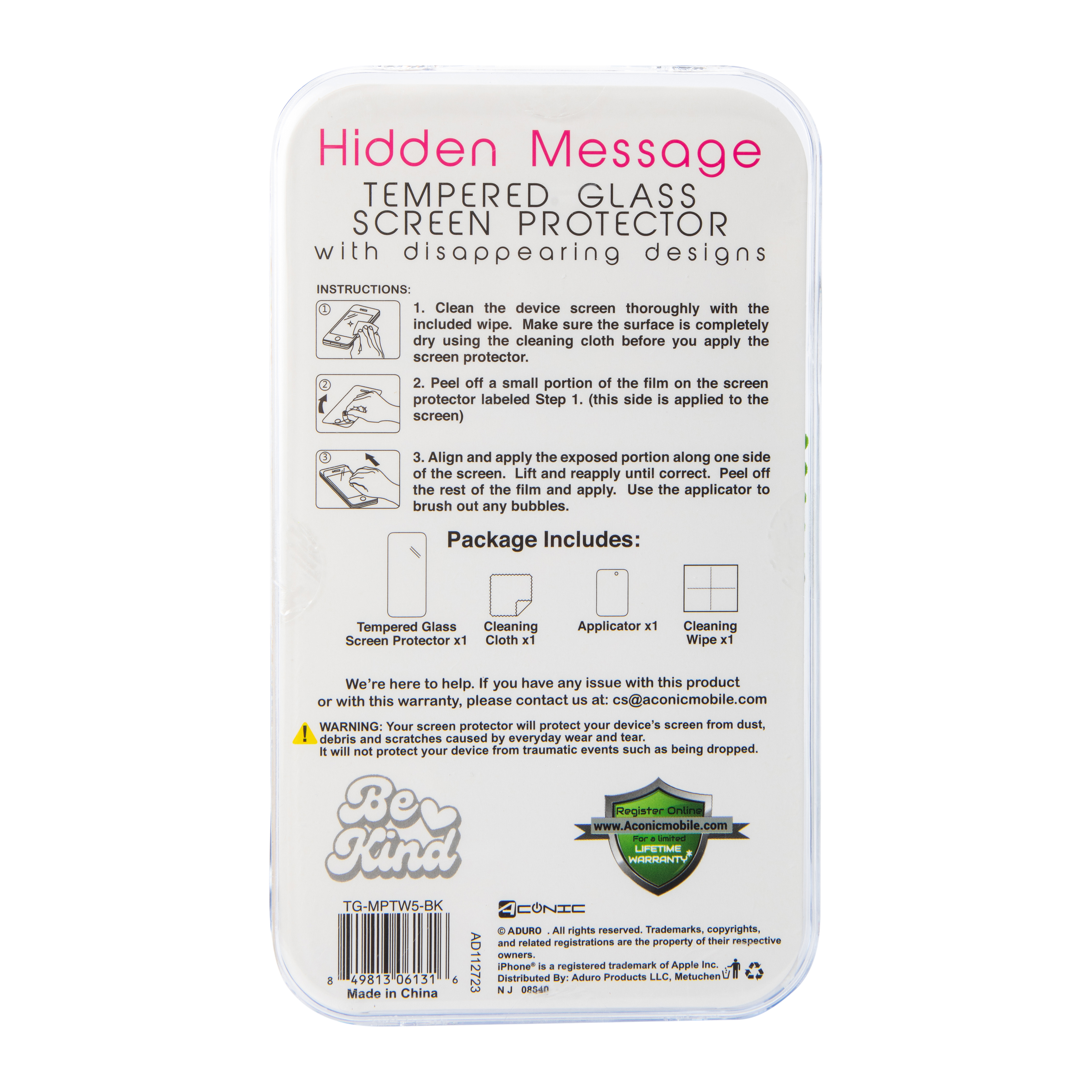 Hidden Message Screen Protector For iPhone 12 Pro®/12®