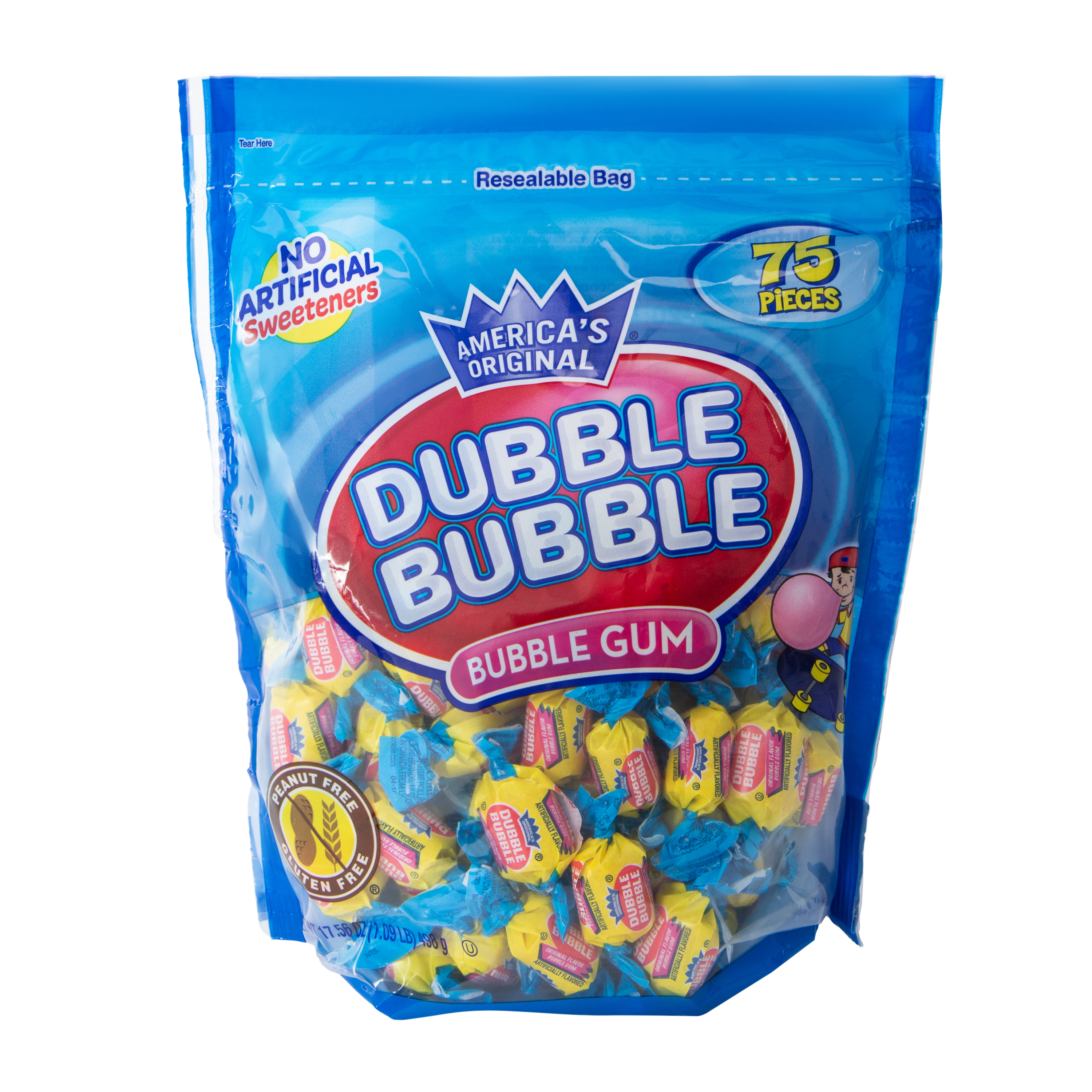 Dubble Bubble - Bubble Gum Bag 75-Count