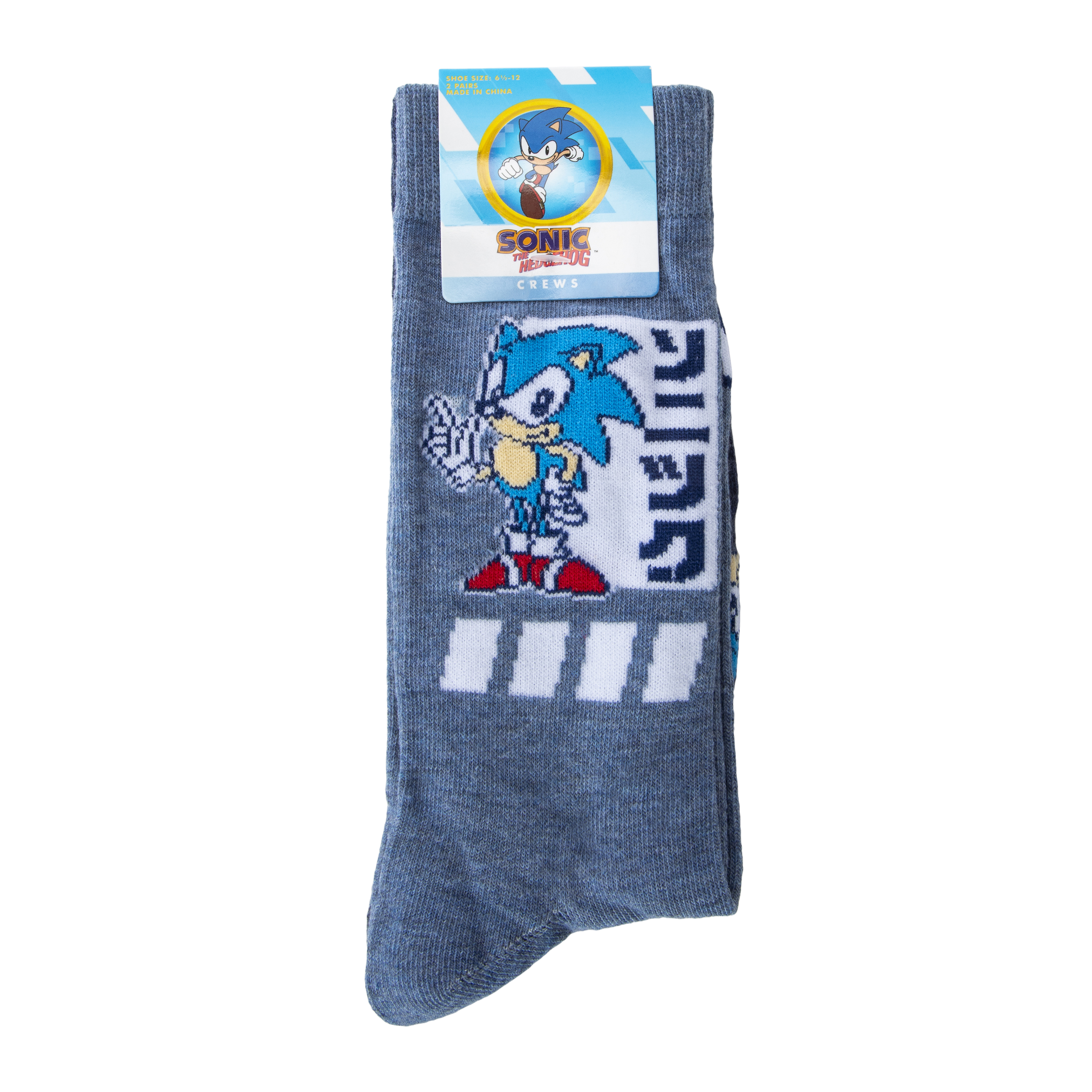Sonic The Hedgehog™ Mens Crew Socks 2-Pack