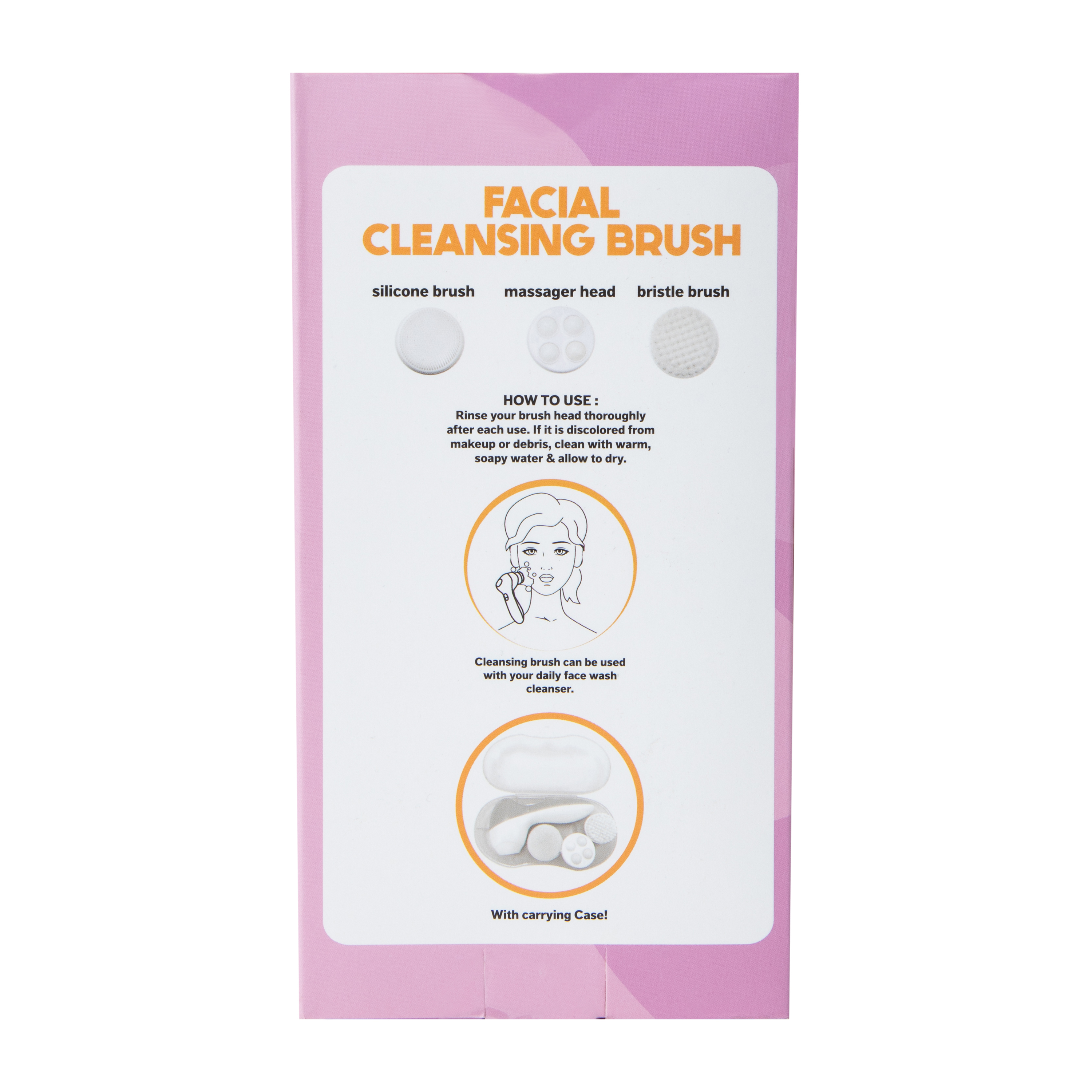 Facial Cleansing Brush With Case