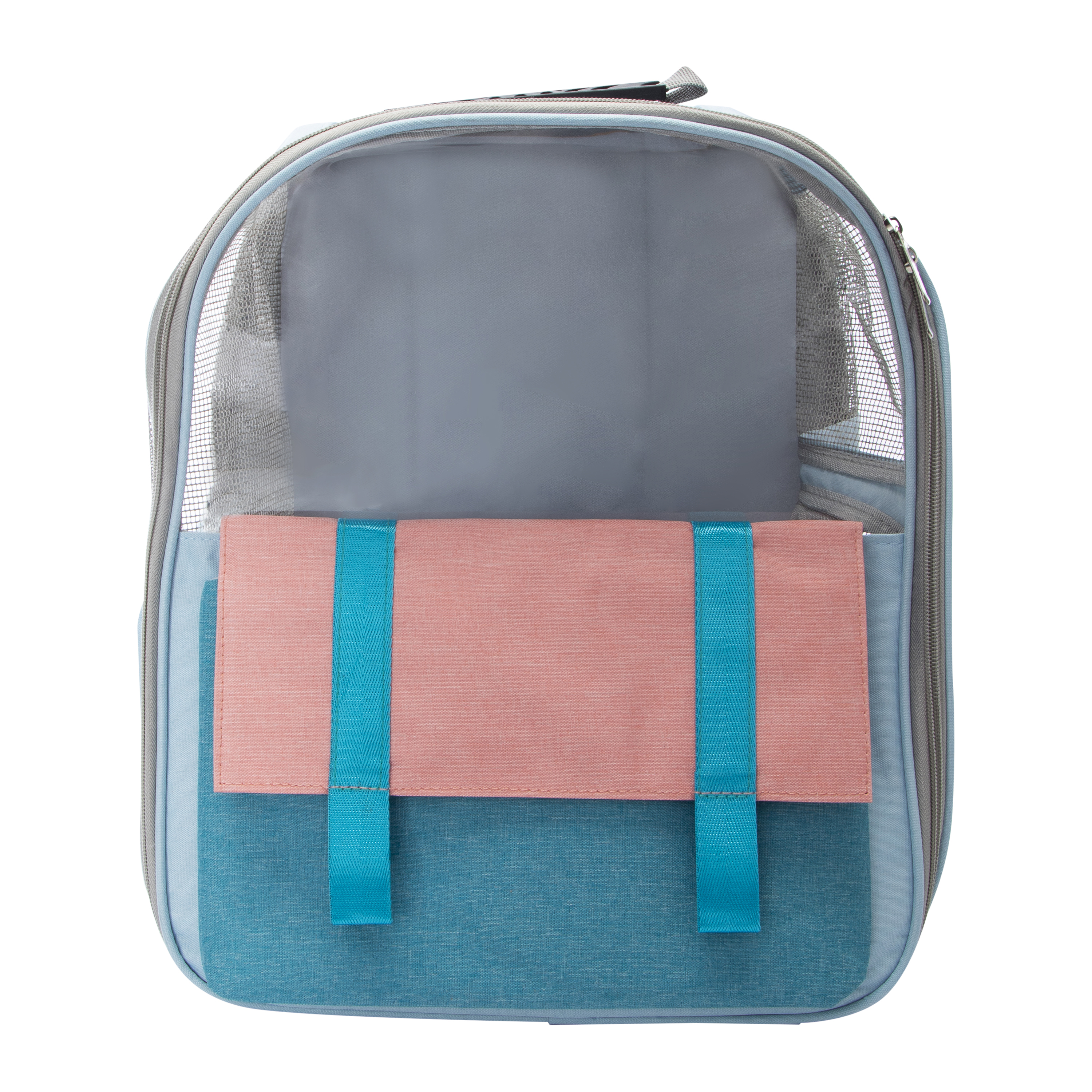 Color Block Backpack Pet Carrier 15.7in