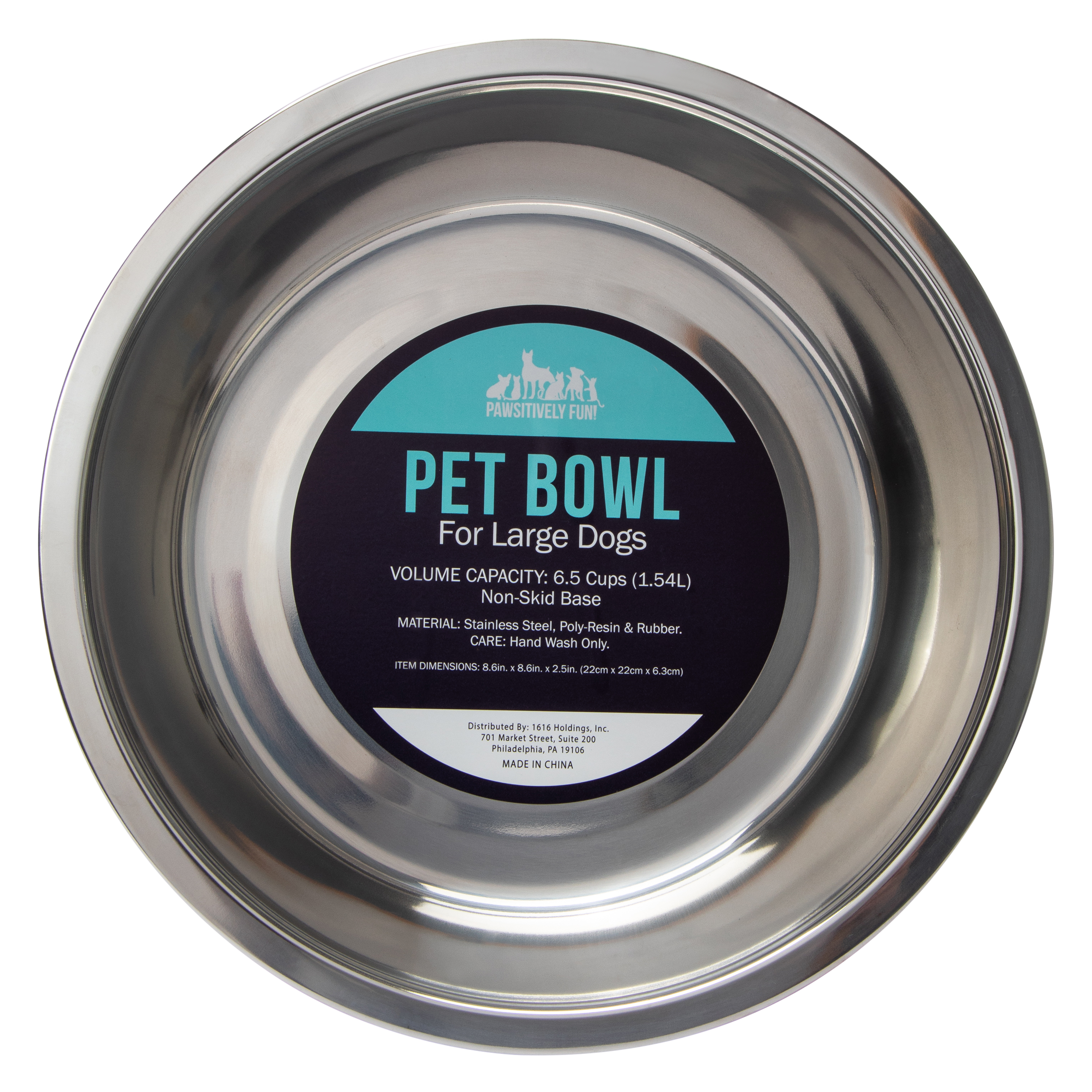 Non-Skid Stainless Steel Pet Bowl For Large Dogs | Five Below