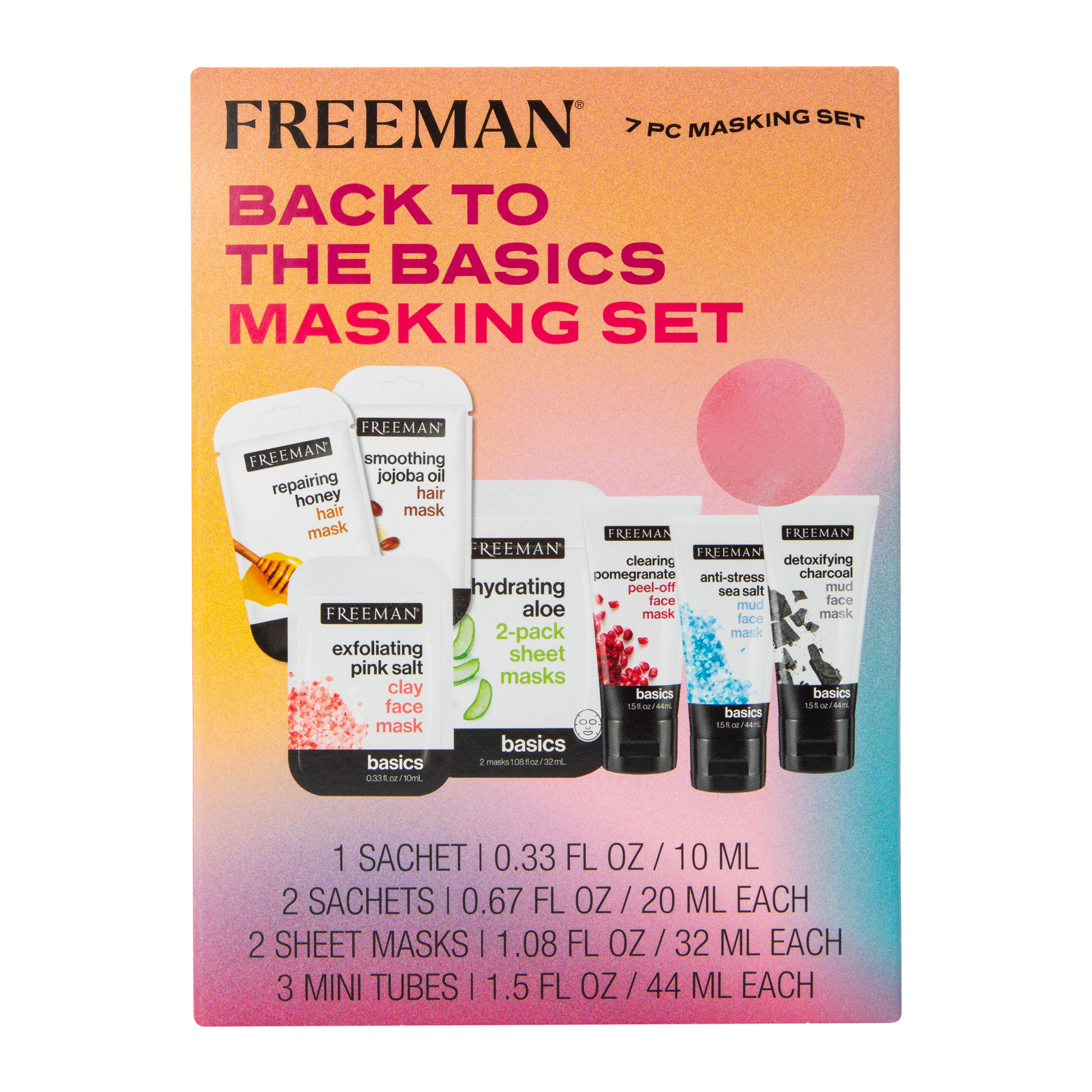 Freeman® Back To The Basics Masking Set 7-Piece