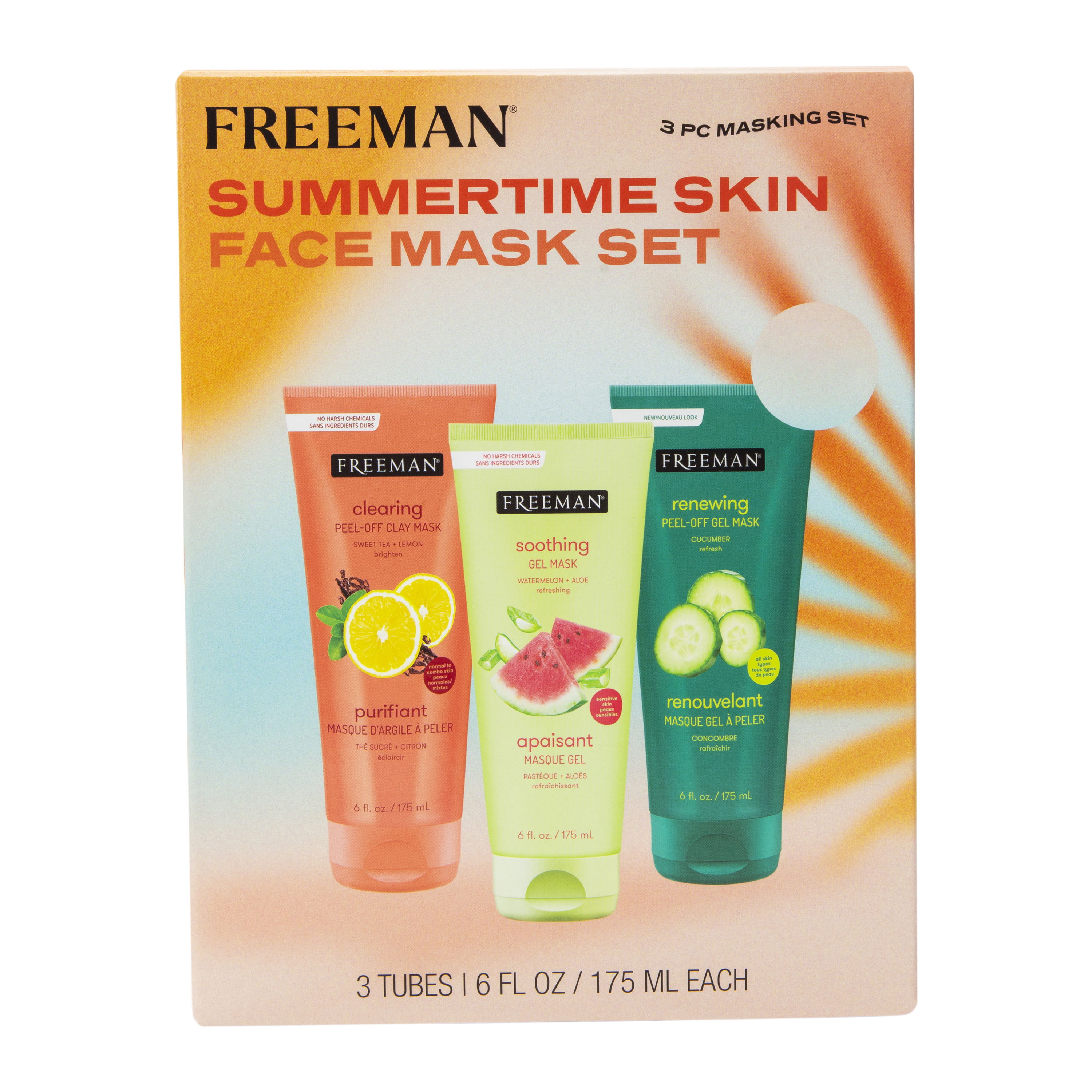 Freeman® Summertime Skin Face Mask Set 3-Count