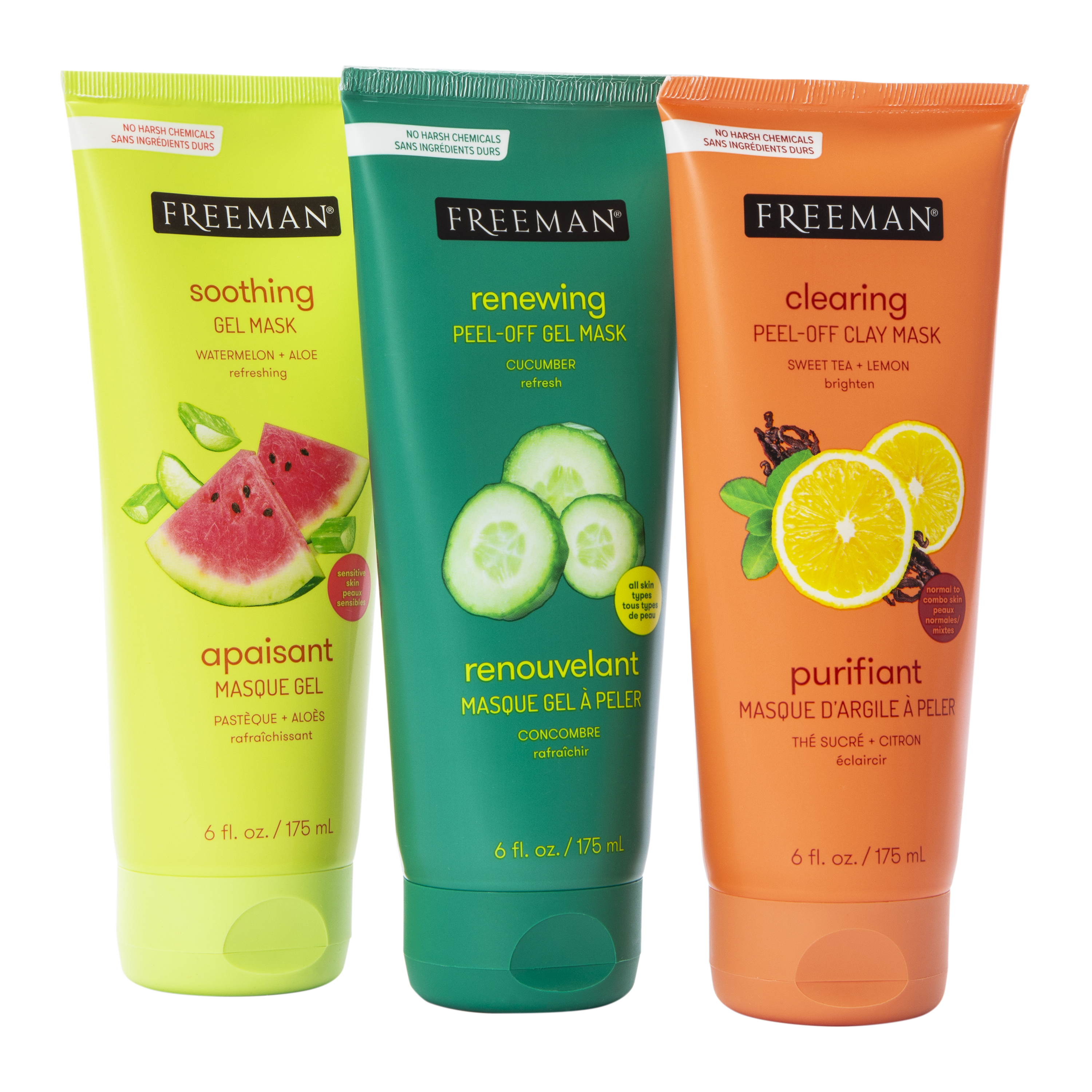 Freeman® Summertime Skin Face Mask Set 3-Count