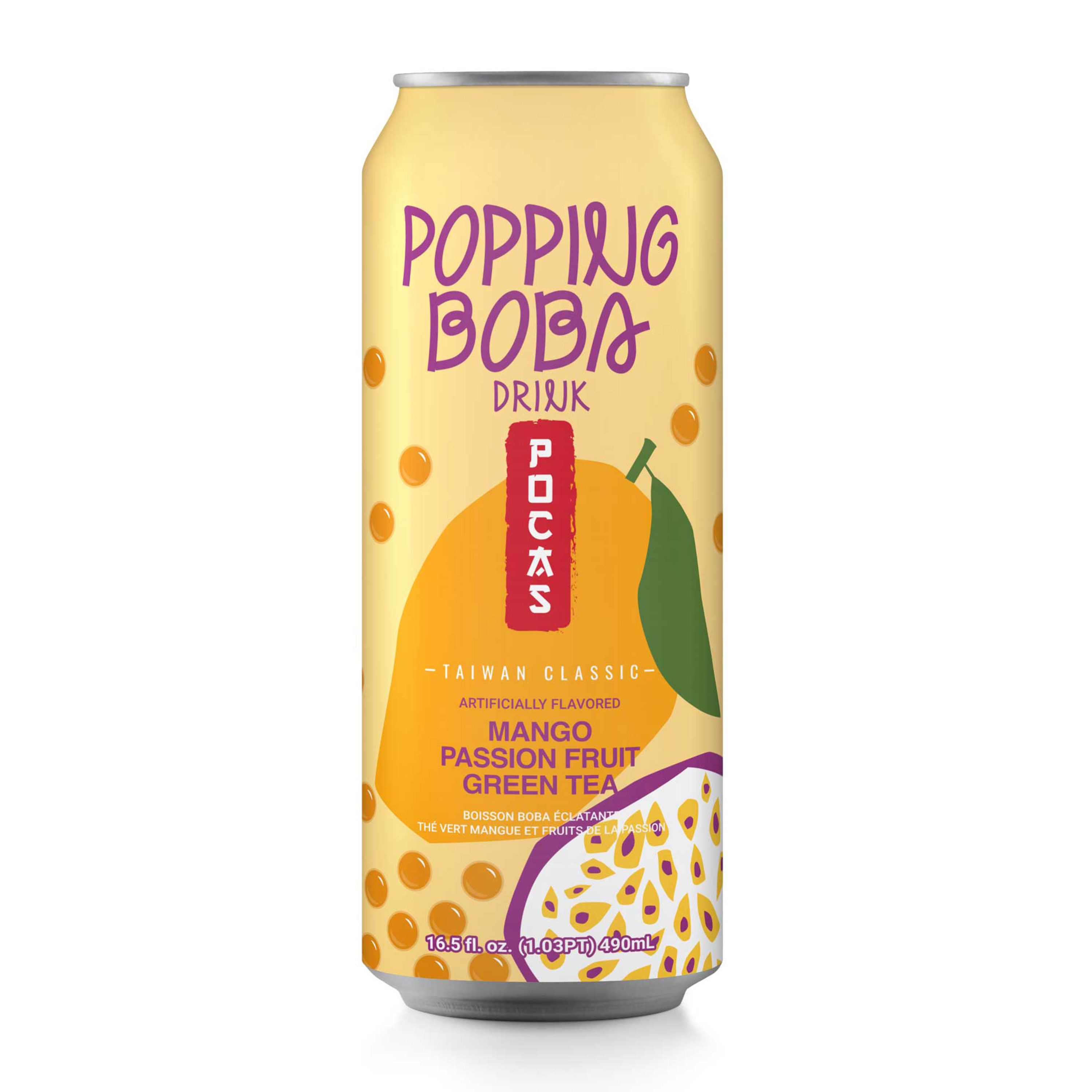 Pocas Popping Boba Tea Drink 16.5oz