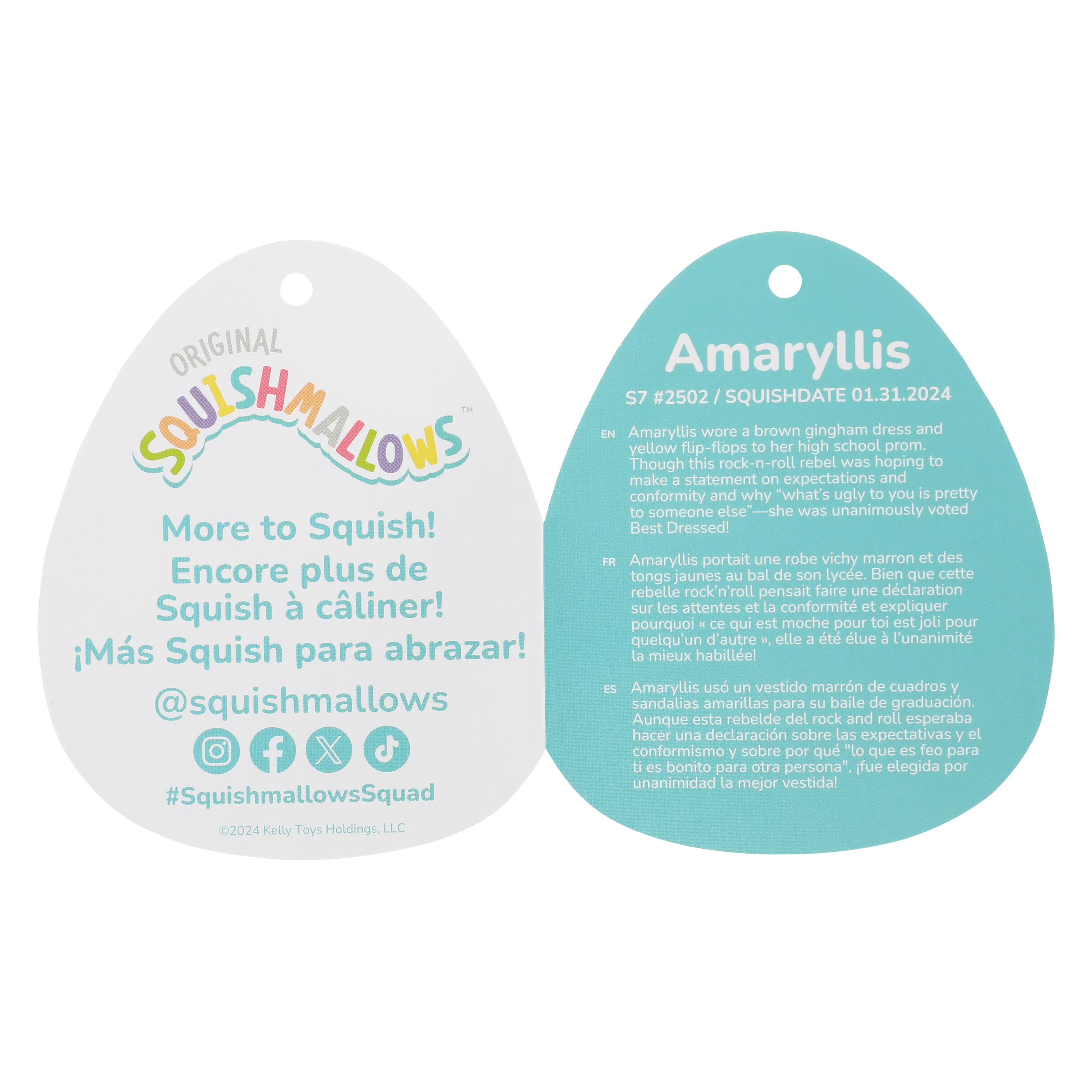 Squishmallows™ Girly Goth Squad 7.5in