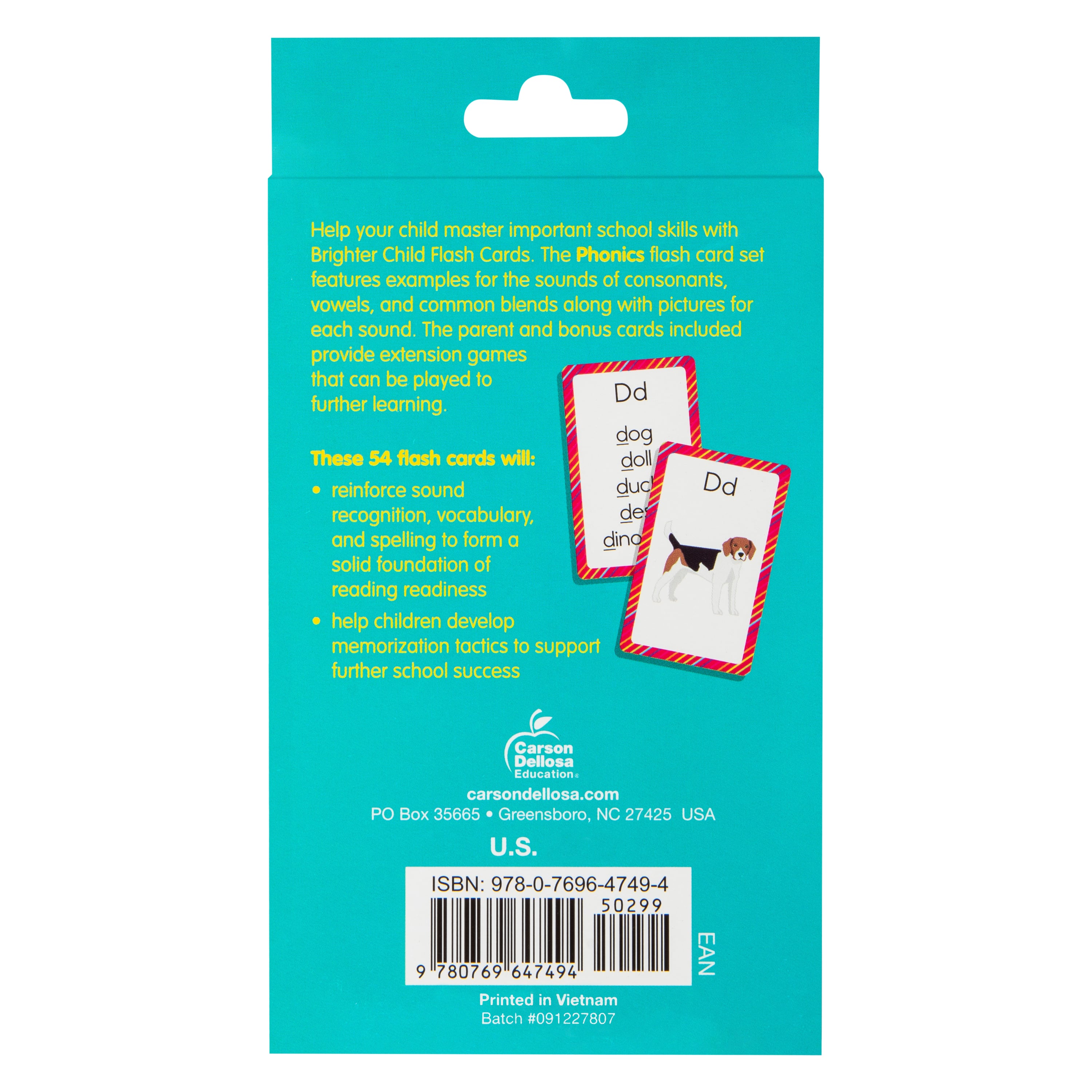 Brighter Child® Phonics Flash Cards 54-Count