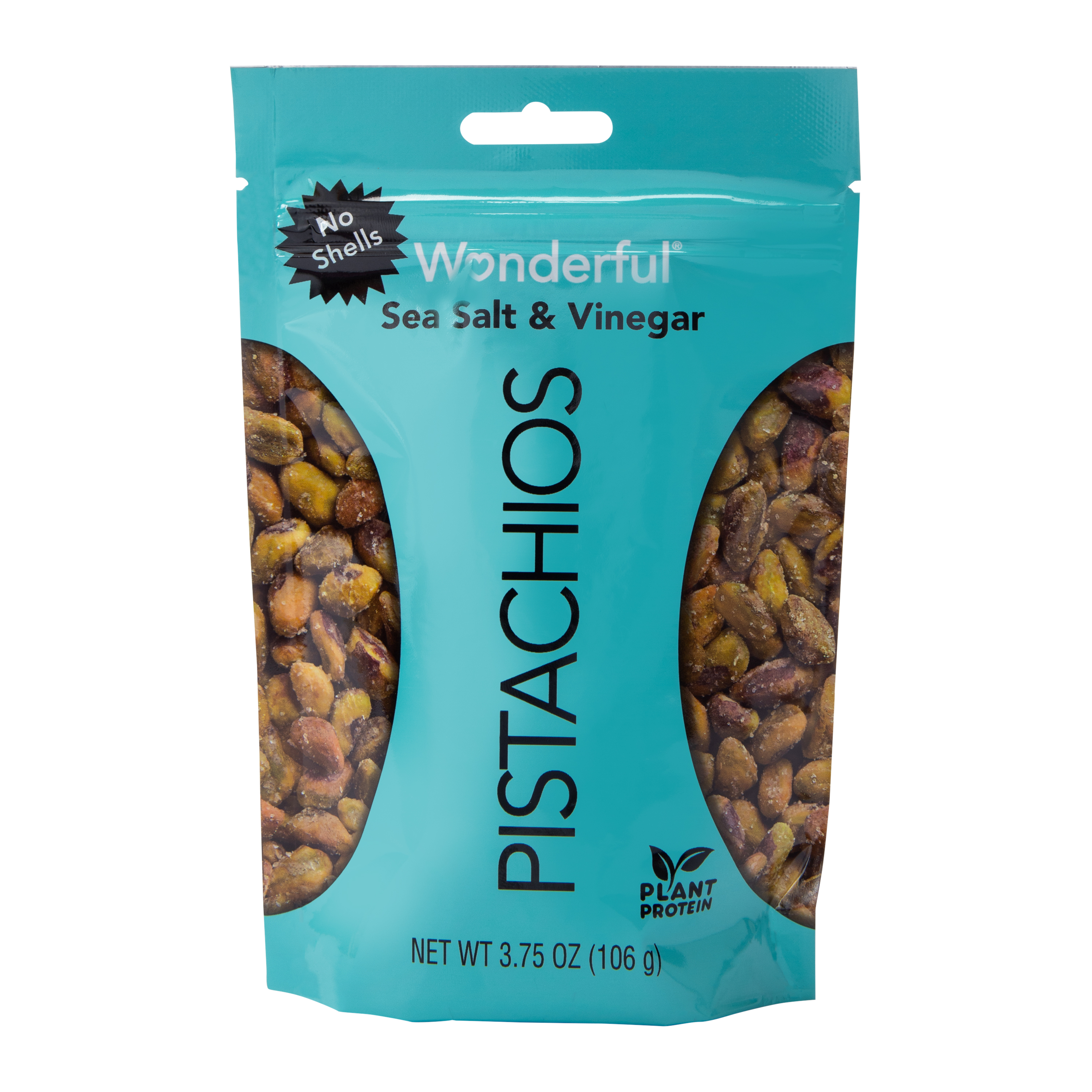 Wonderful® Sea Salt & Vinegar Pistachios, No Shells 3.75oz
