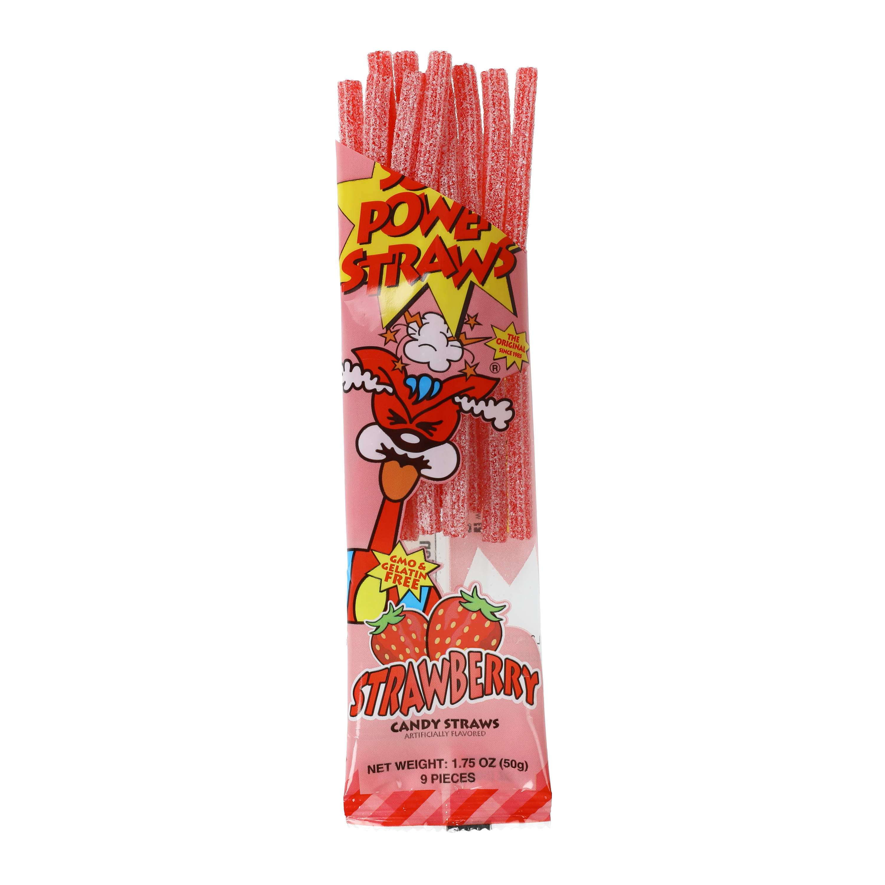 Sour Power® Strawberry Candy Straws 1.75oz