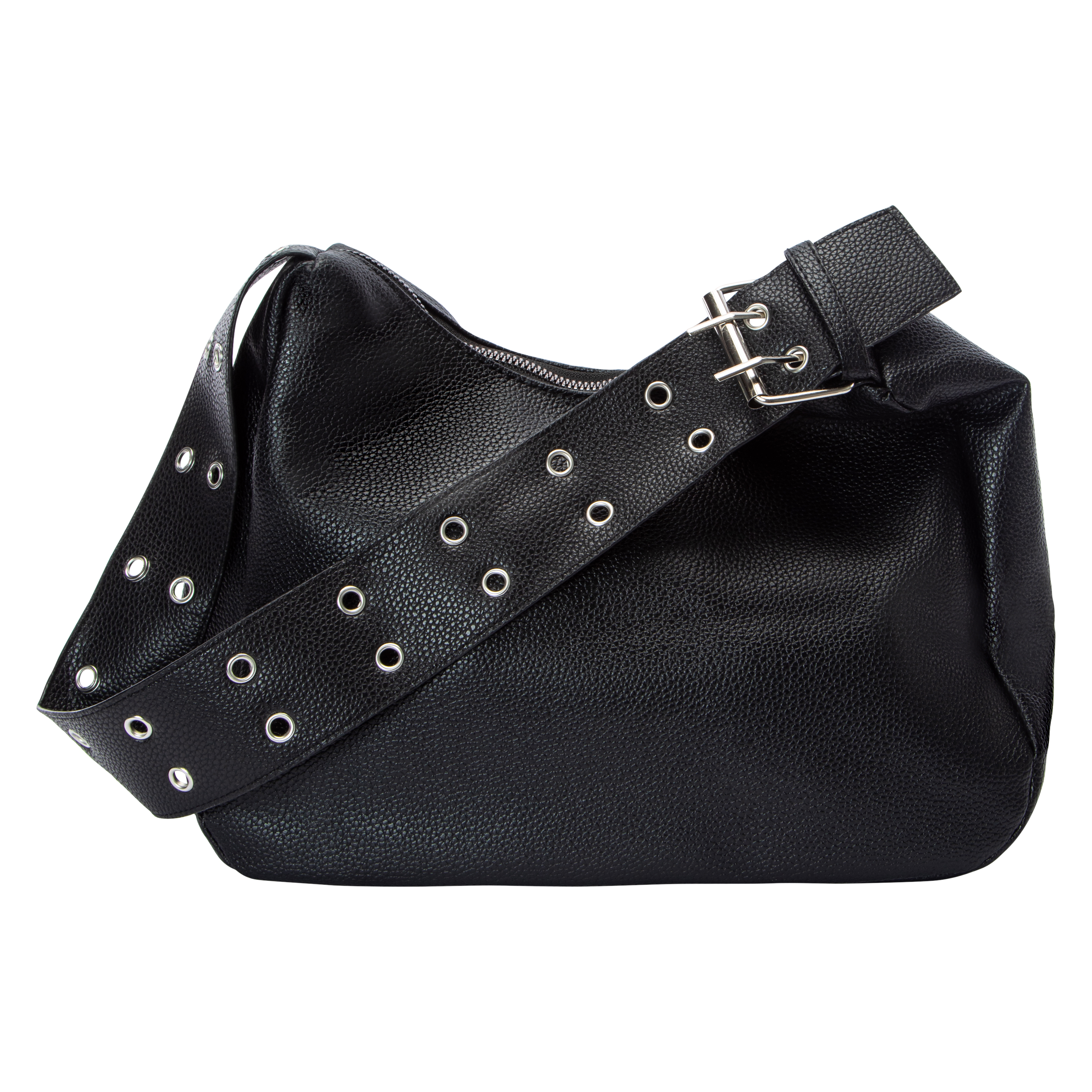 Buckle-Strap Shoulder Bag