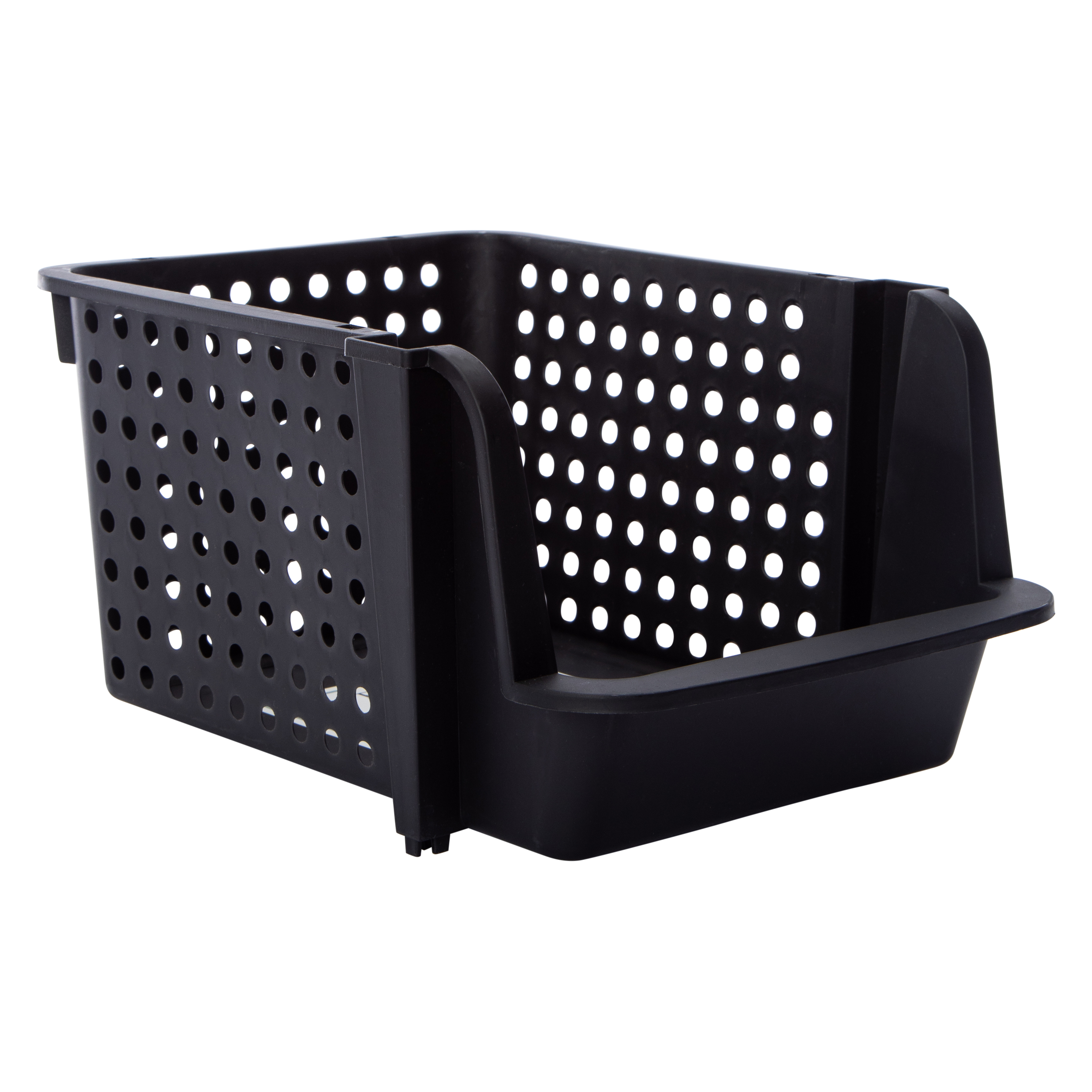 Medium Stackable Plastic Storage Bin 11.61in x 8.66in