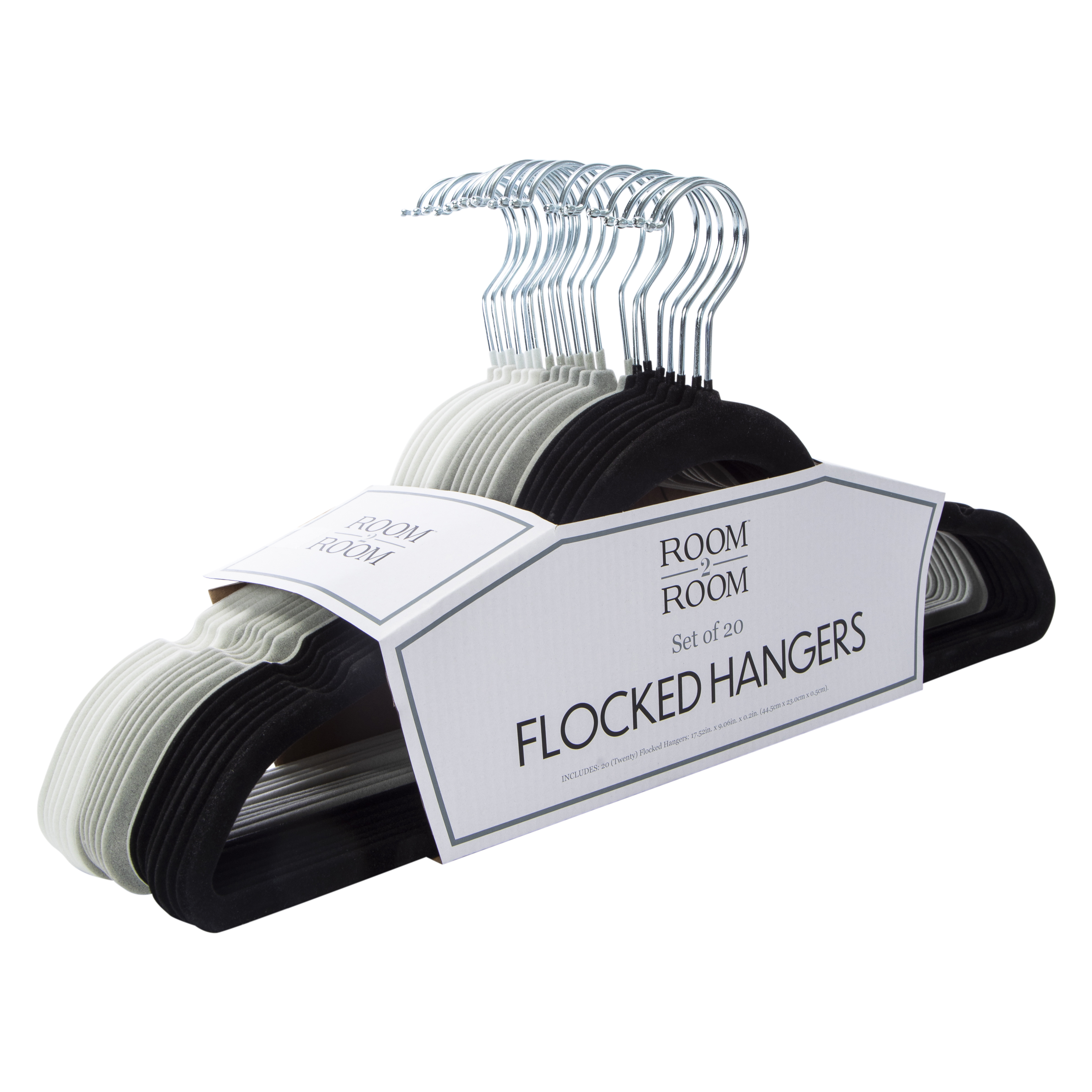 Gradient Flocked Hangers 20-Count