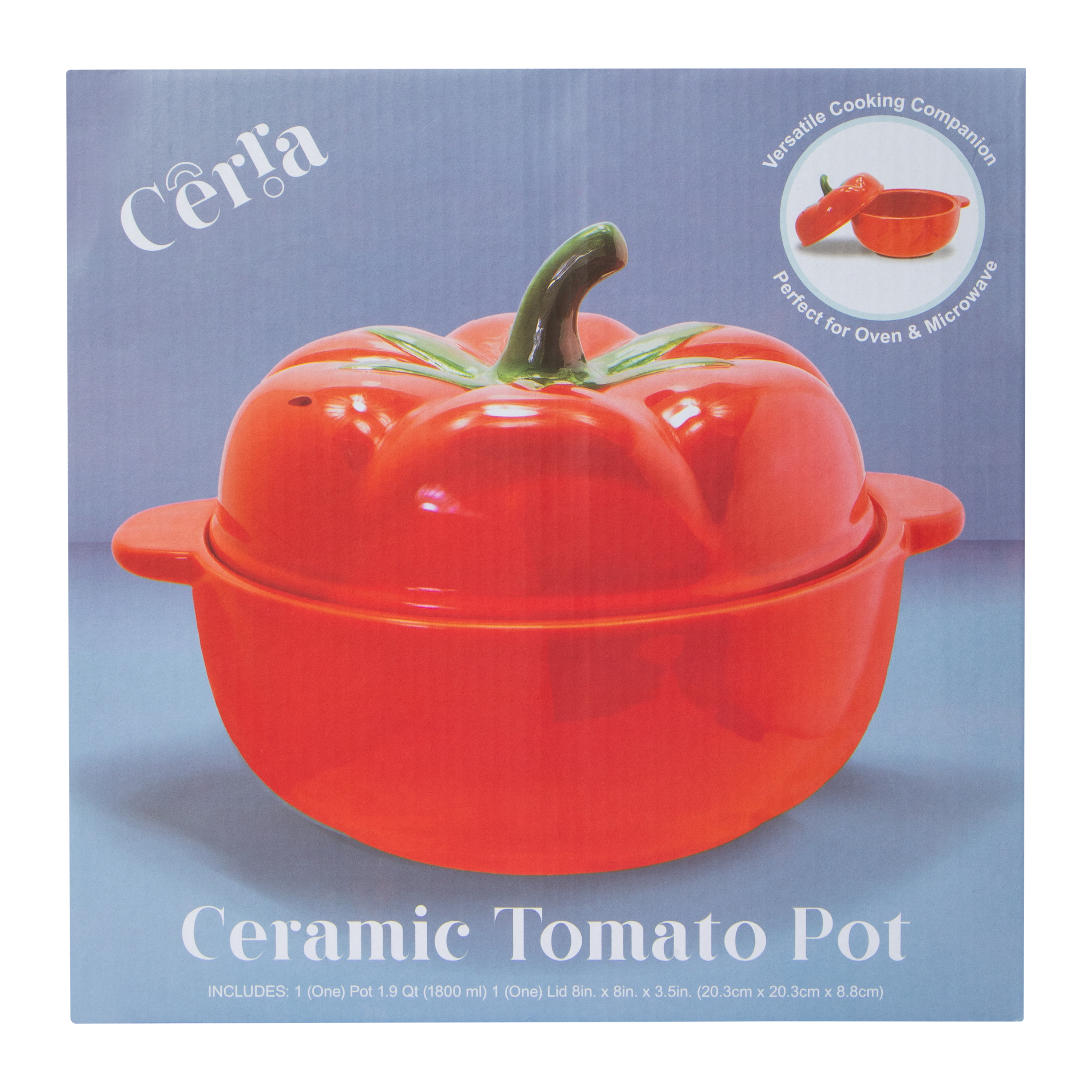 Ceramic Dumpling Pot  Cookware With Lid 10in