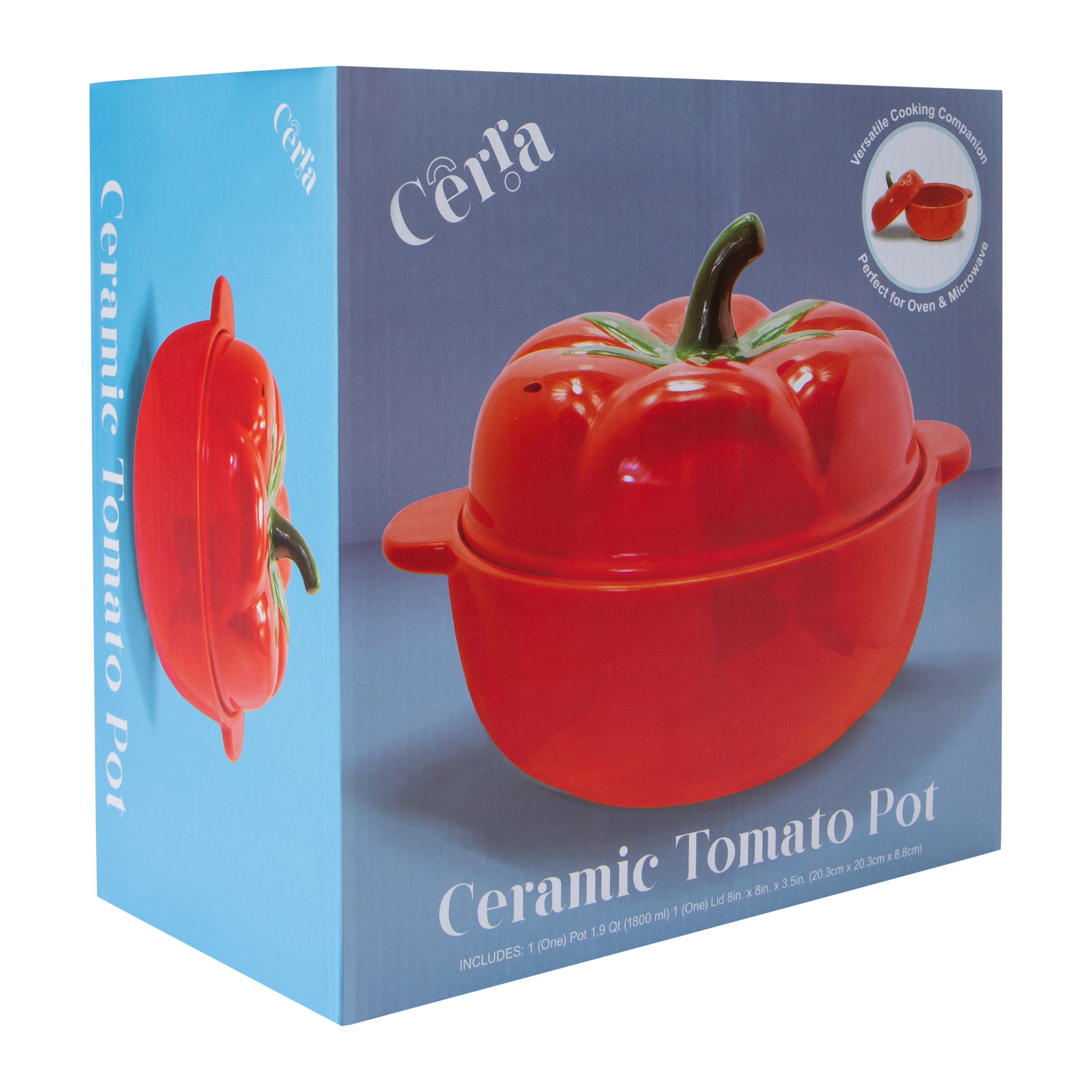 Ceramic Dumpling Pot  Cookware With Lid 10in