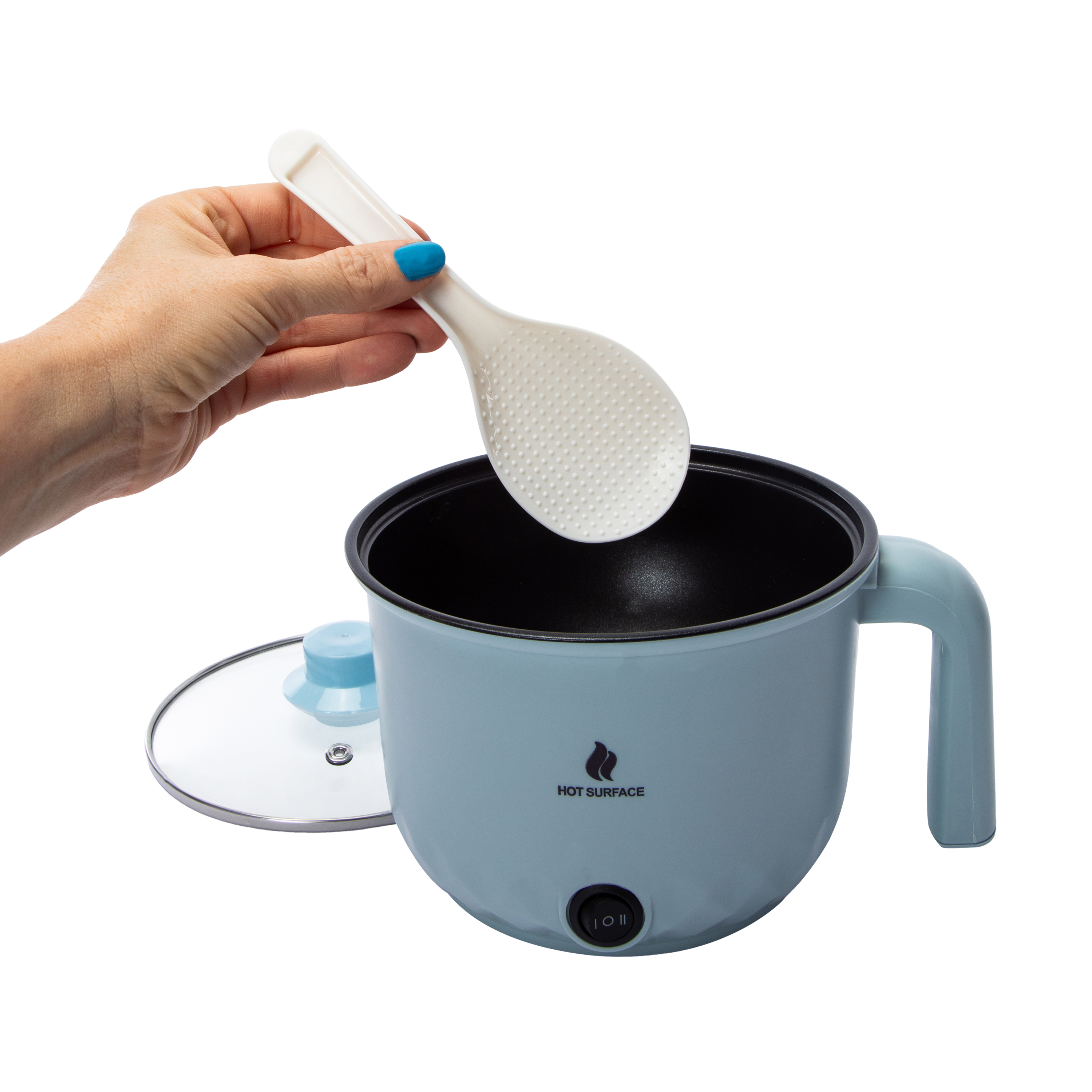 Mini Electric Rice Cooker 6.8in x 8.5in