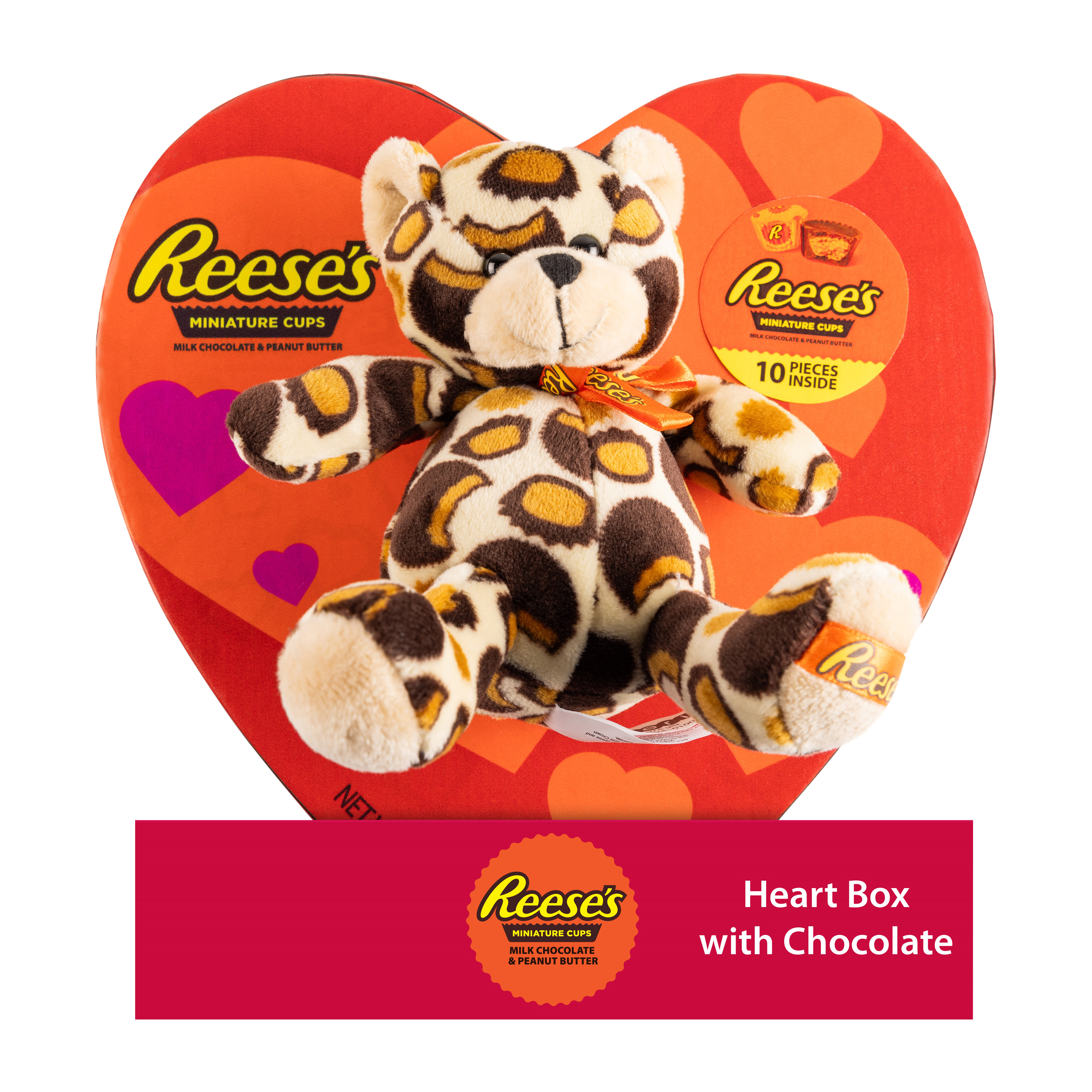 Reese's Heart Chocolate Box With Plush
