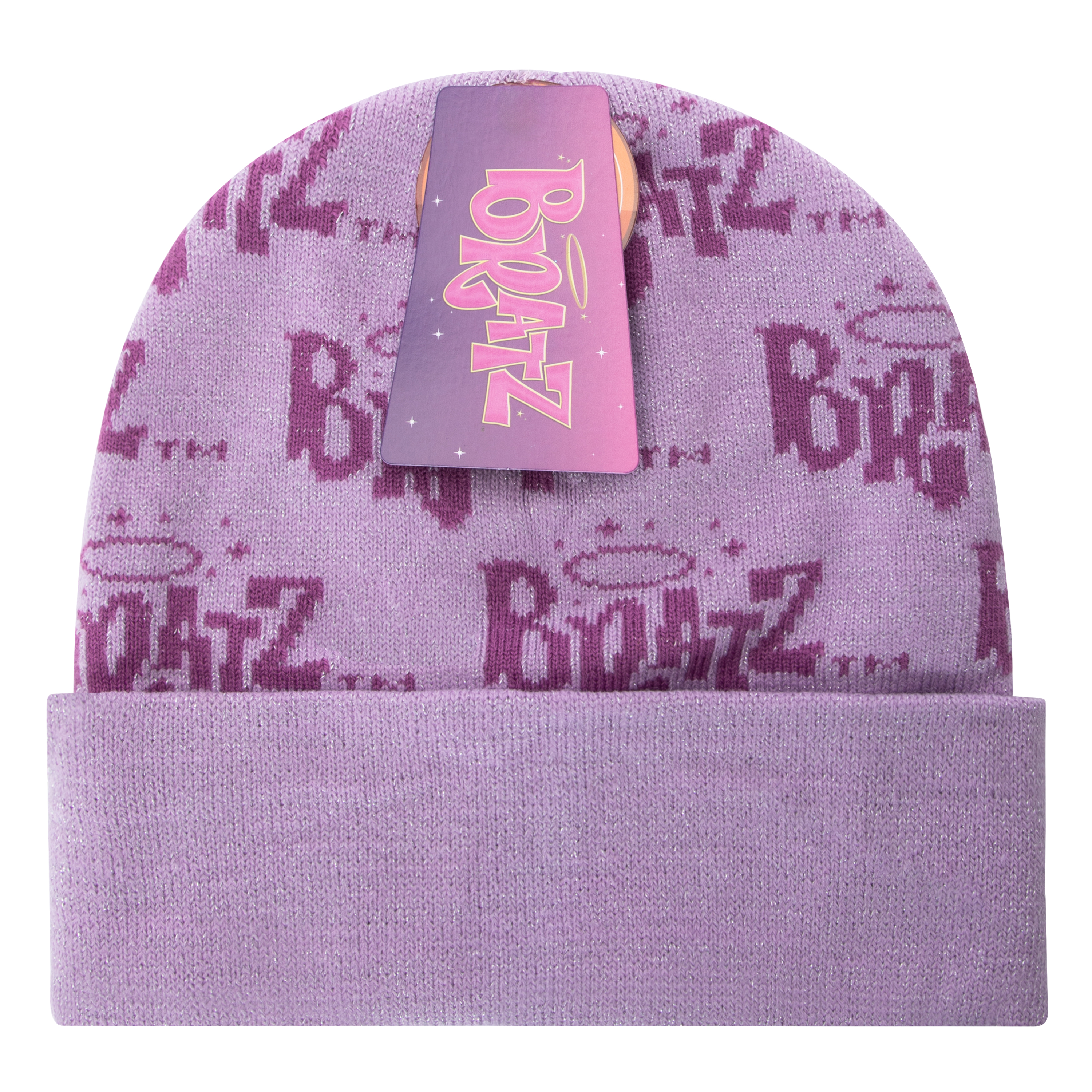 Bratz® Allover Logo Knit Beanie Hat