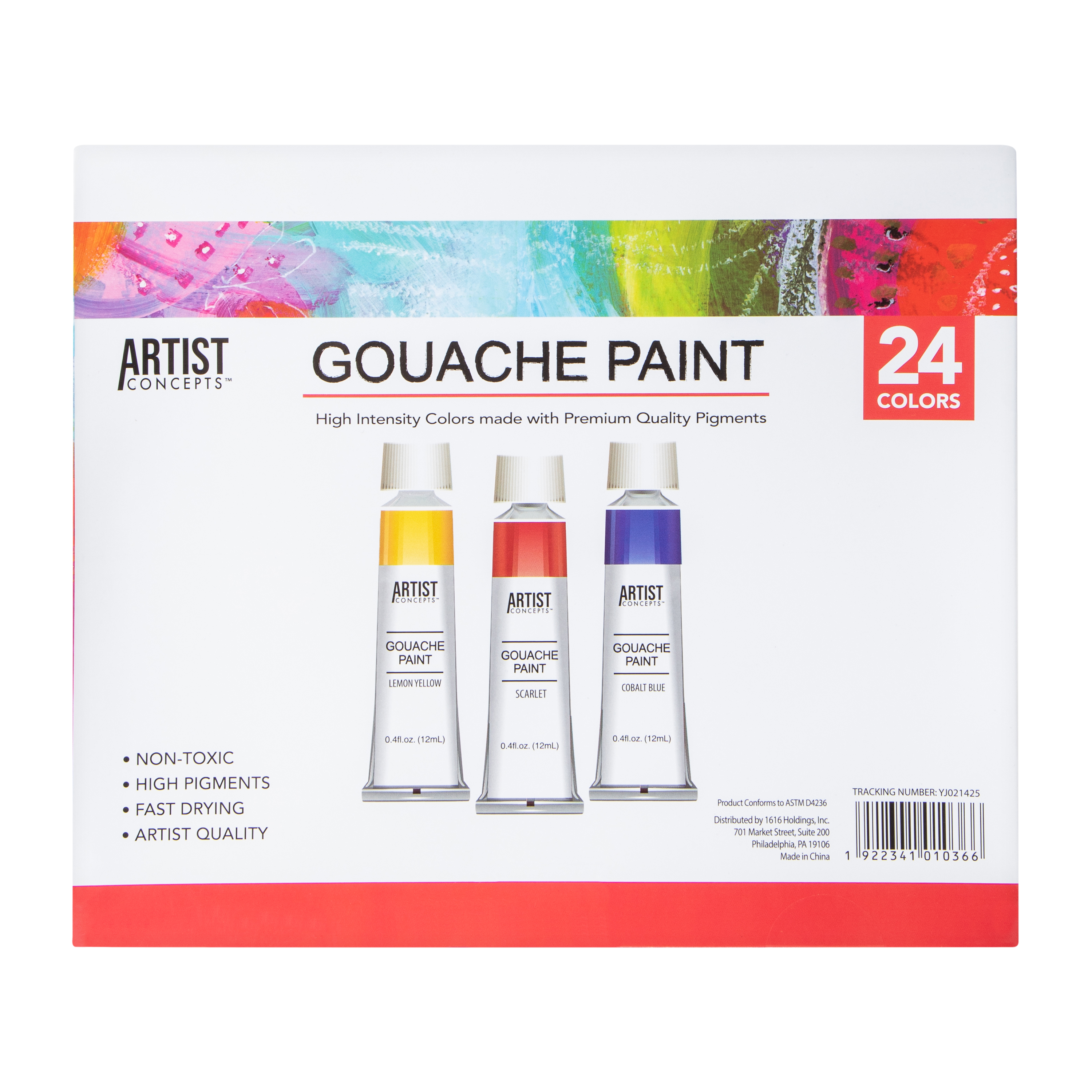 Artist Concepts™ Gouache Paint 24-Count