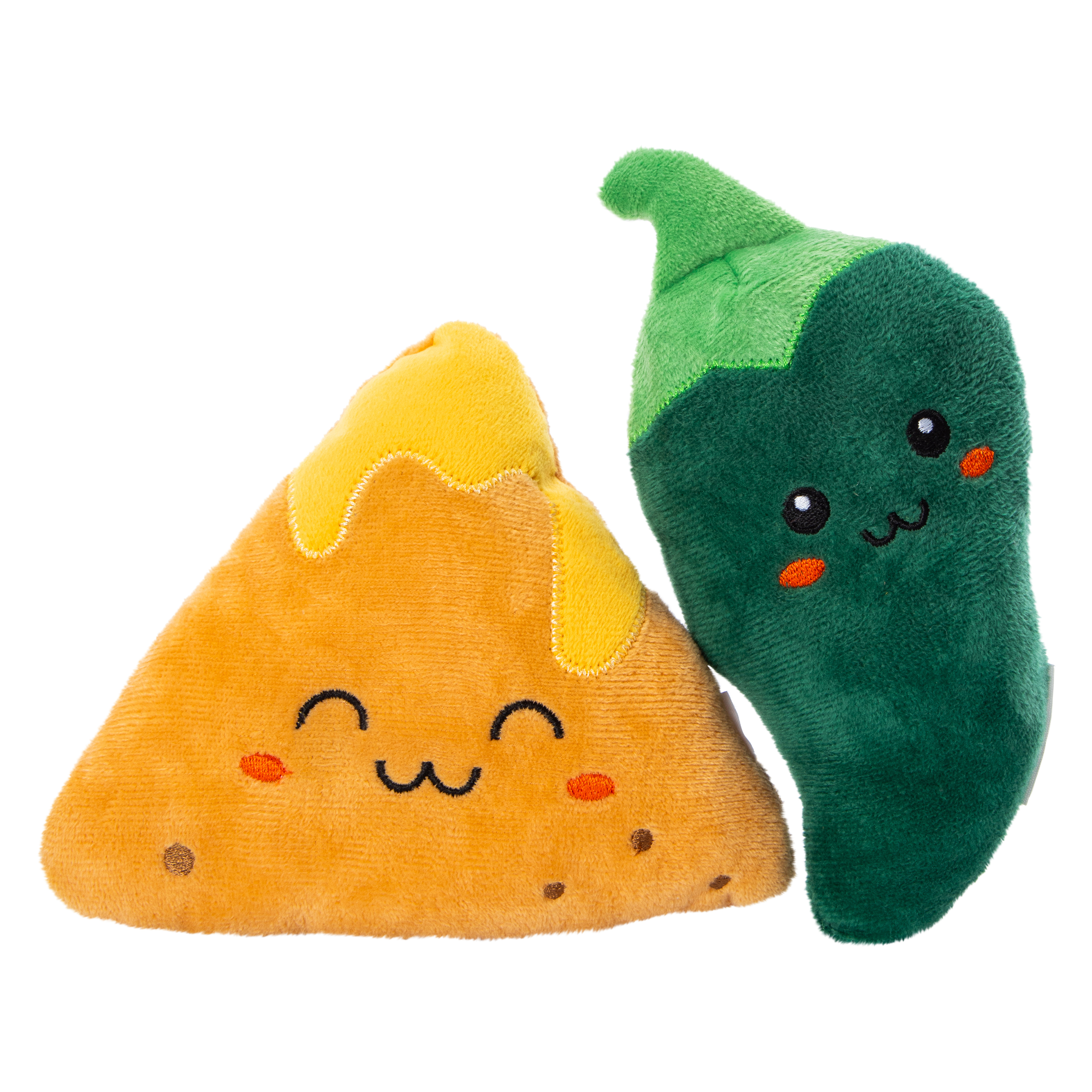 Foodie Plush Dog Toys With Squeaker 2-Count