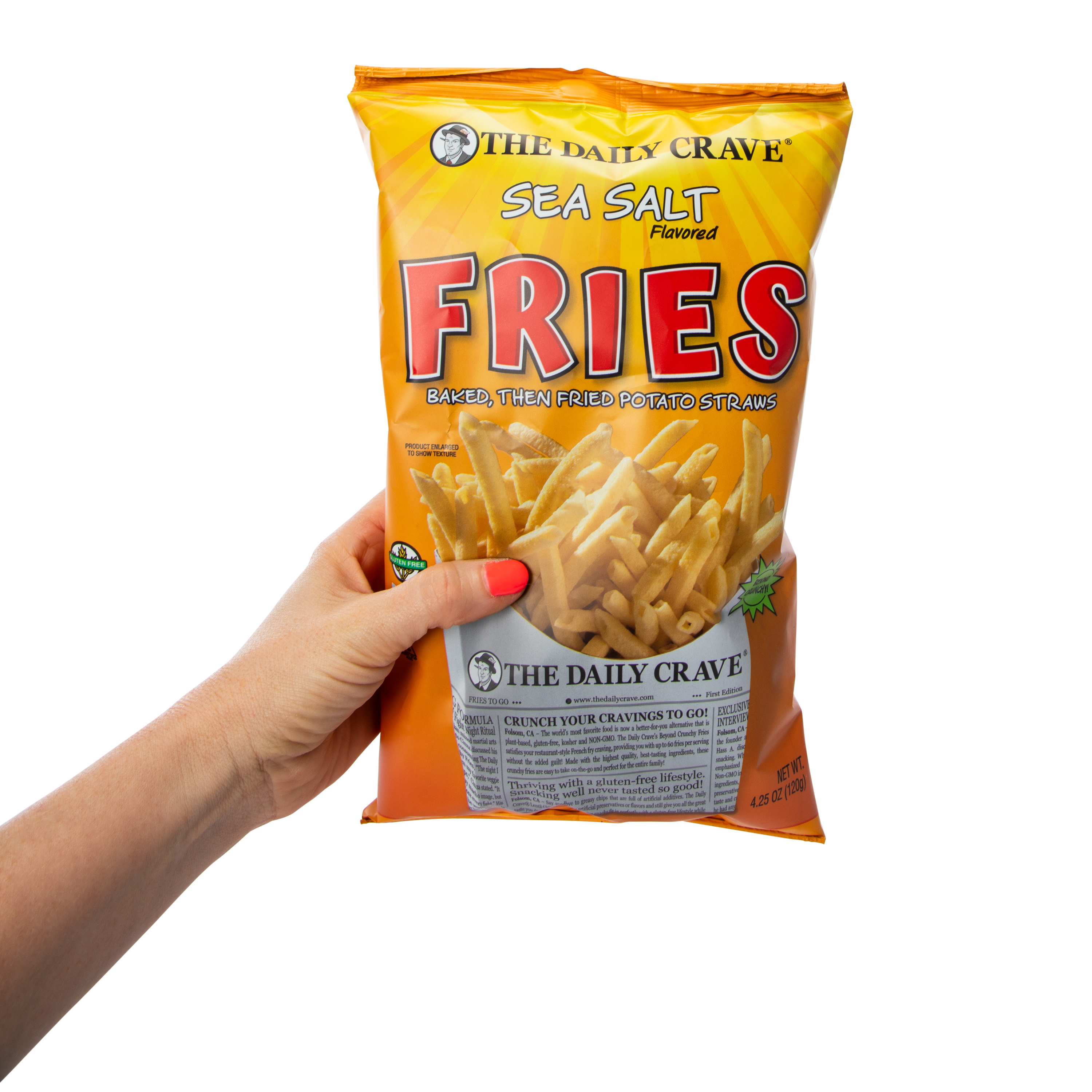 Sea Salt Crunchy Fries Potato Straws 4.25oz