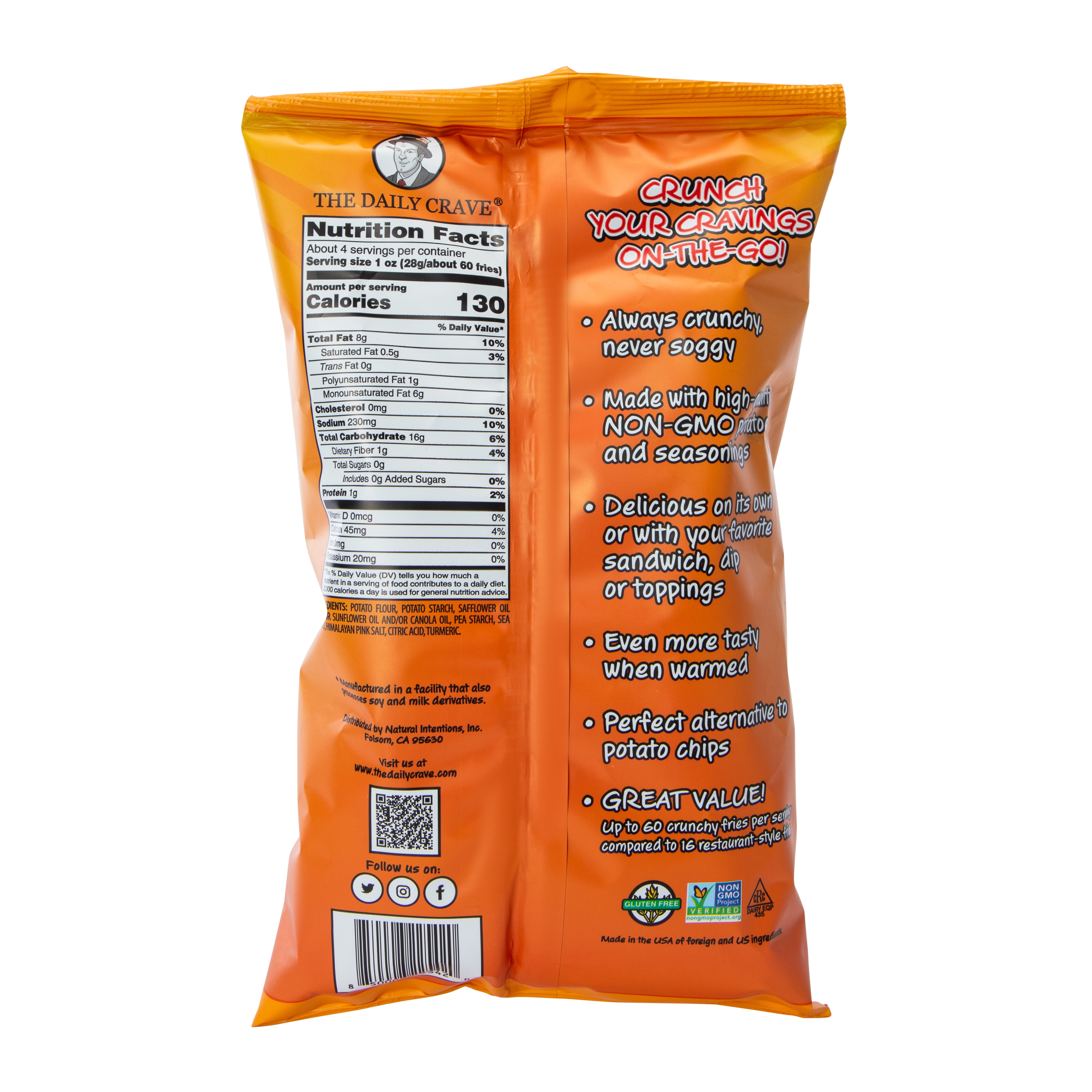 Sea Salt Crunchy Fries Potato Straws 4.25oz