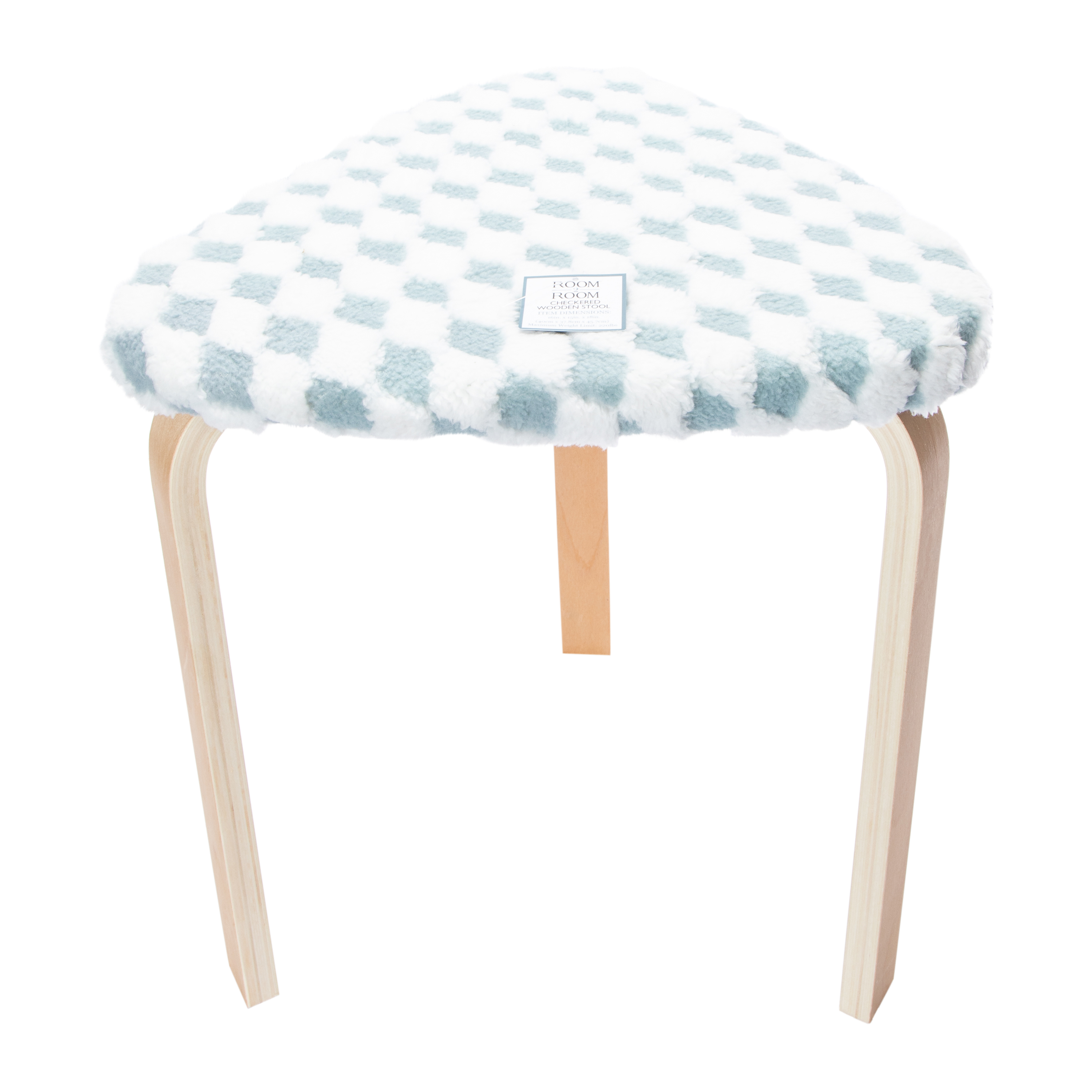 Checkered Stool 15.75in x 17.99in