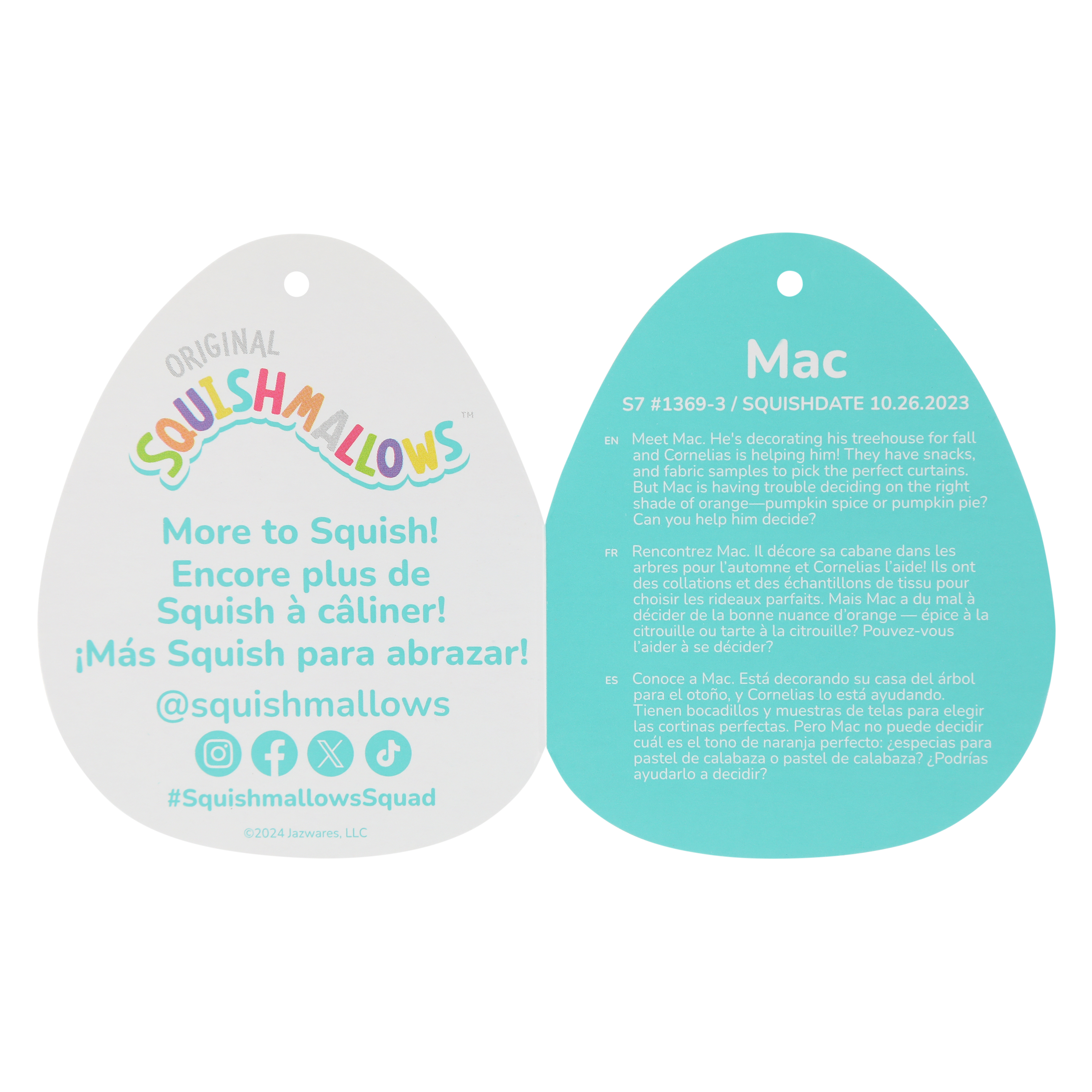 Squishmallows™ Harvest Squad 7.5in