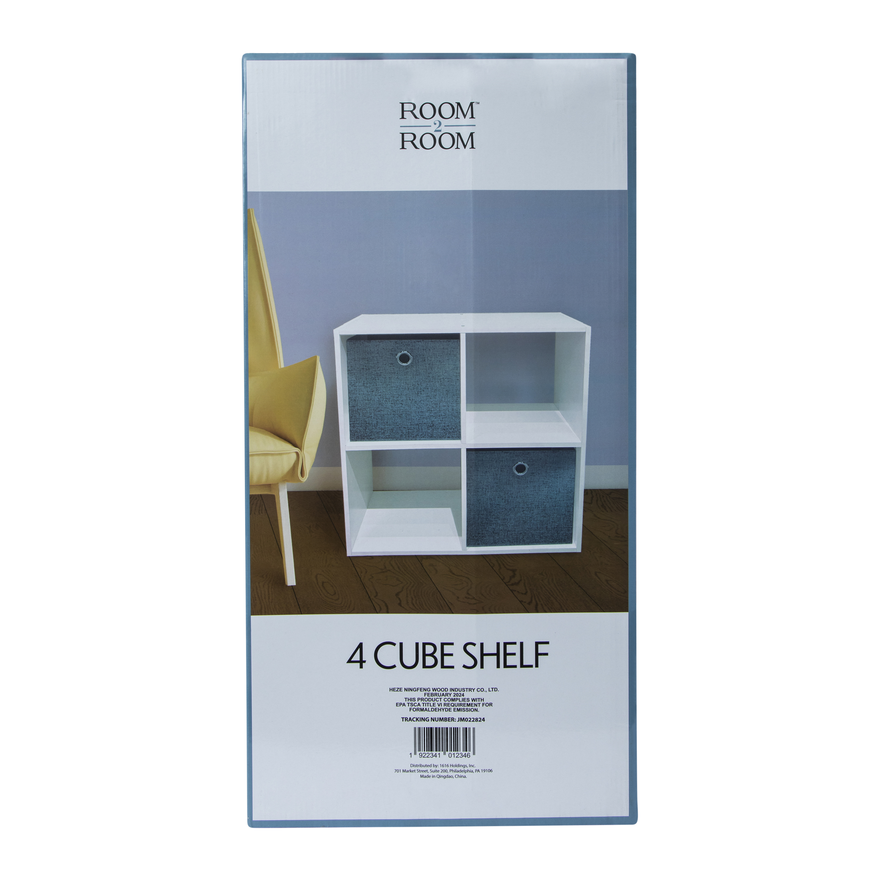 4-Cube Storage Shelf 23.7in