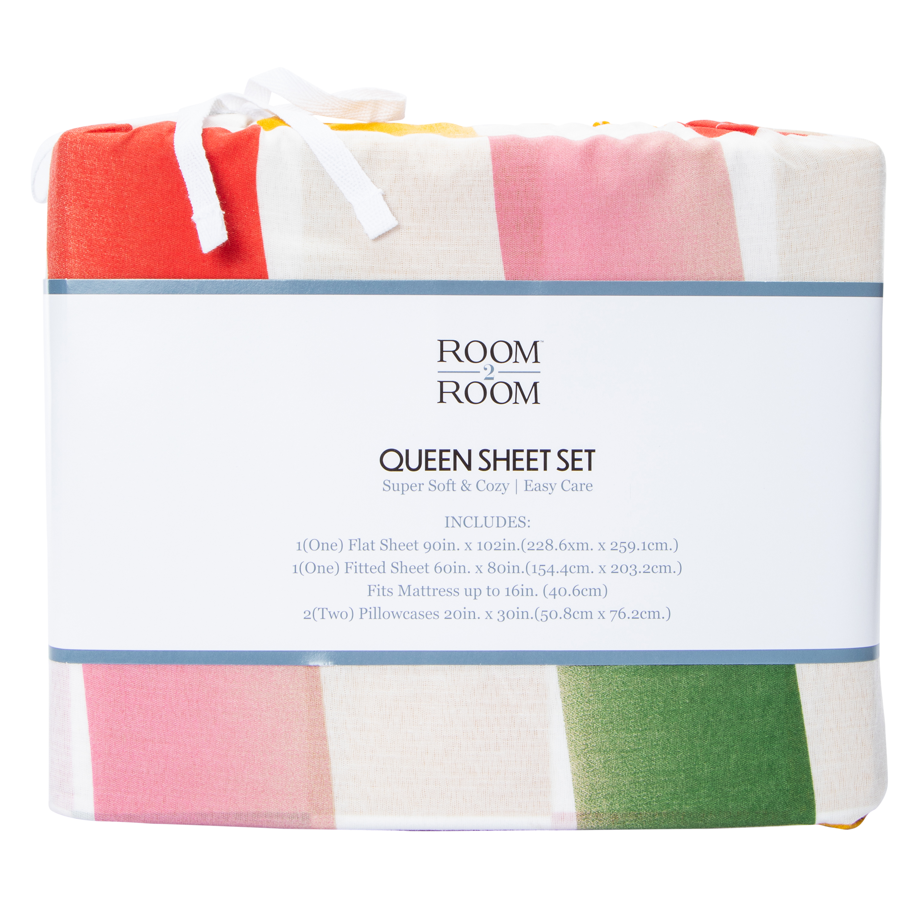 Mix & Match Pattern Queen Sheet Set 4-Piece