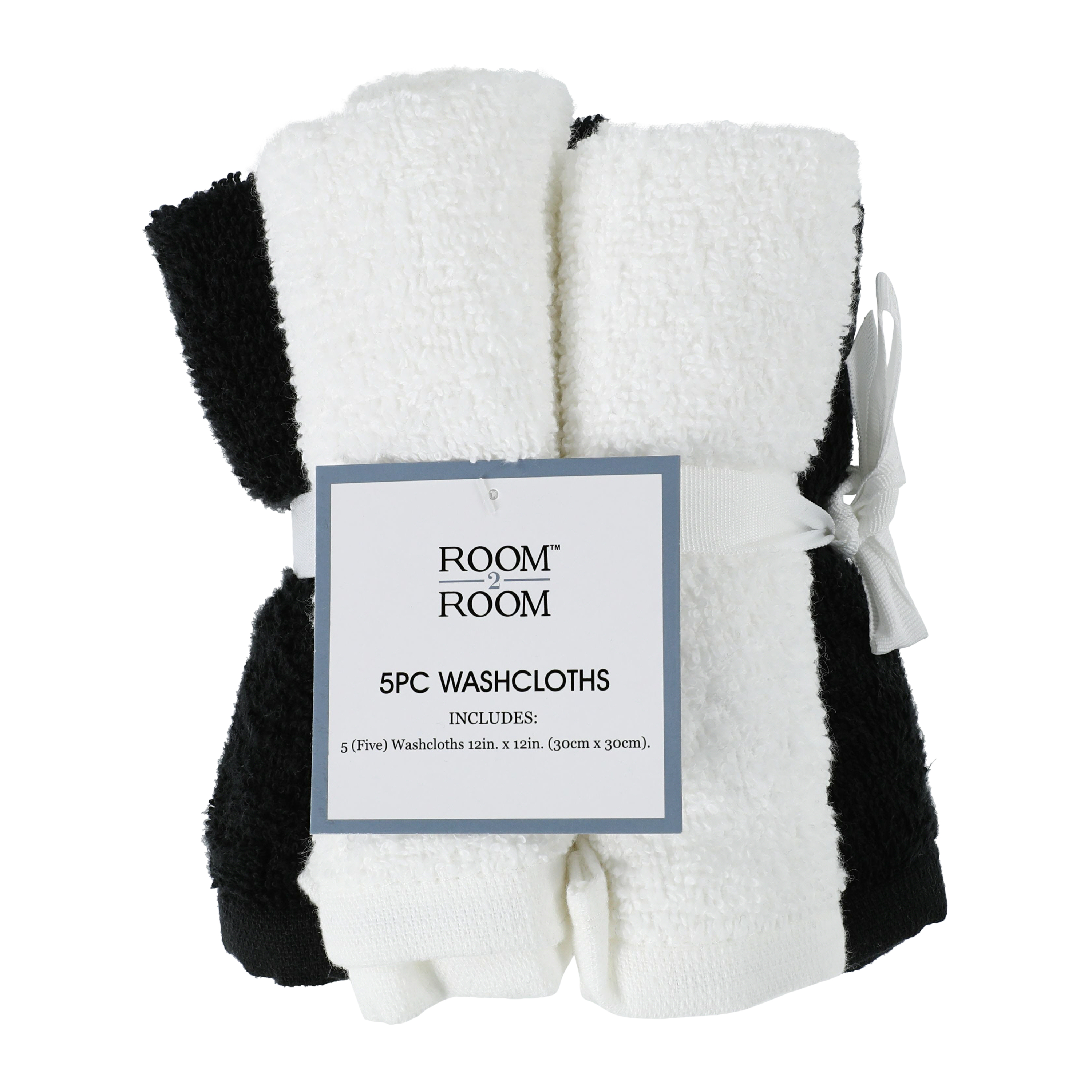 Washcloth Set 12in, 5-Count