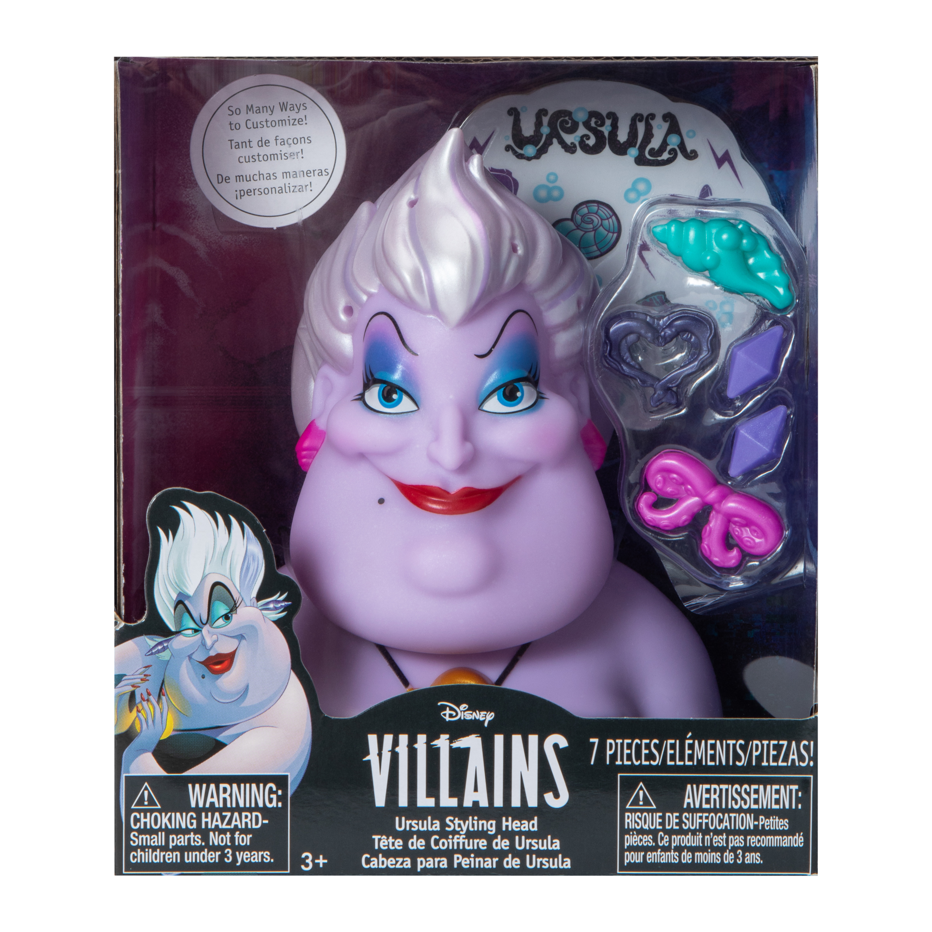 Disney Villains Ursula Styling Head Toy | Five Below