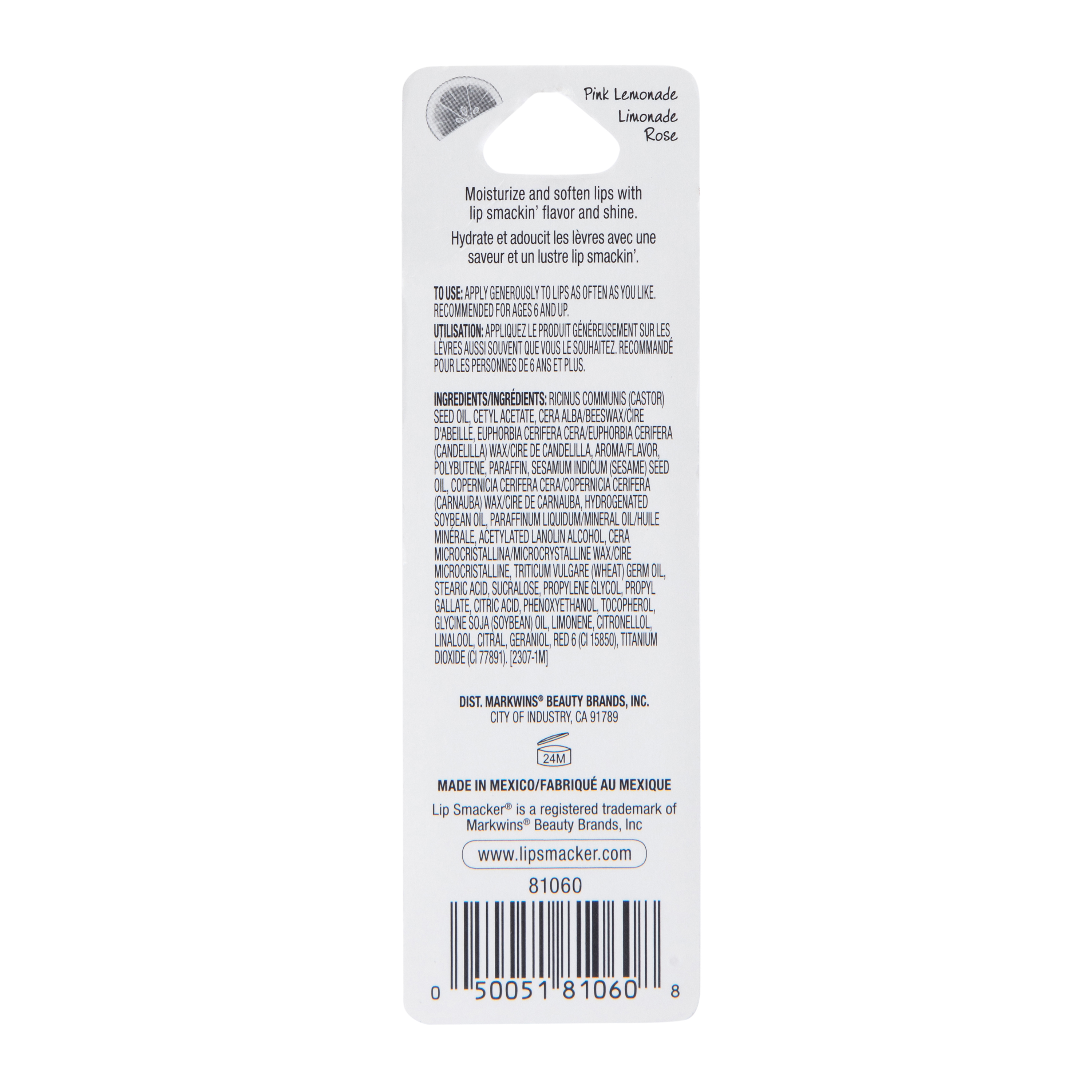 Lip Smacker® Lip Balm 0.14oz - Pink Lemonade