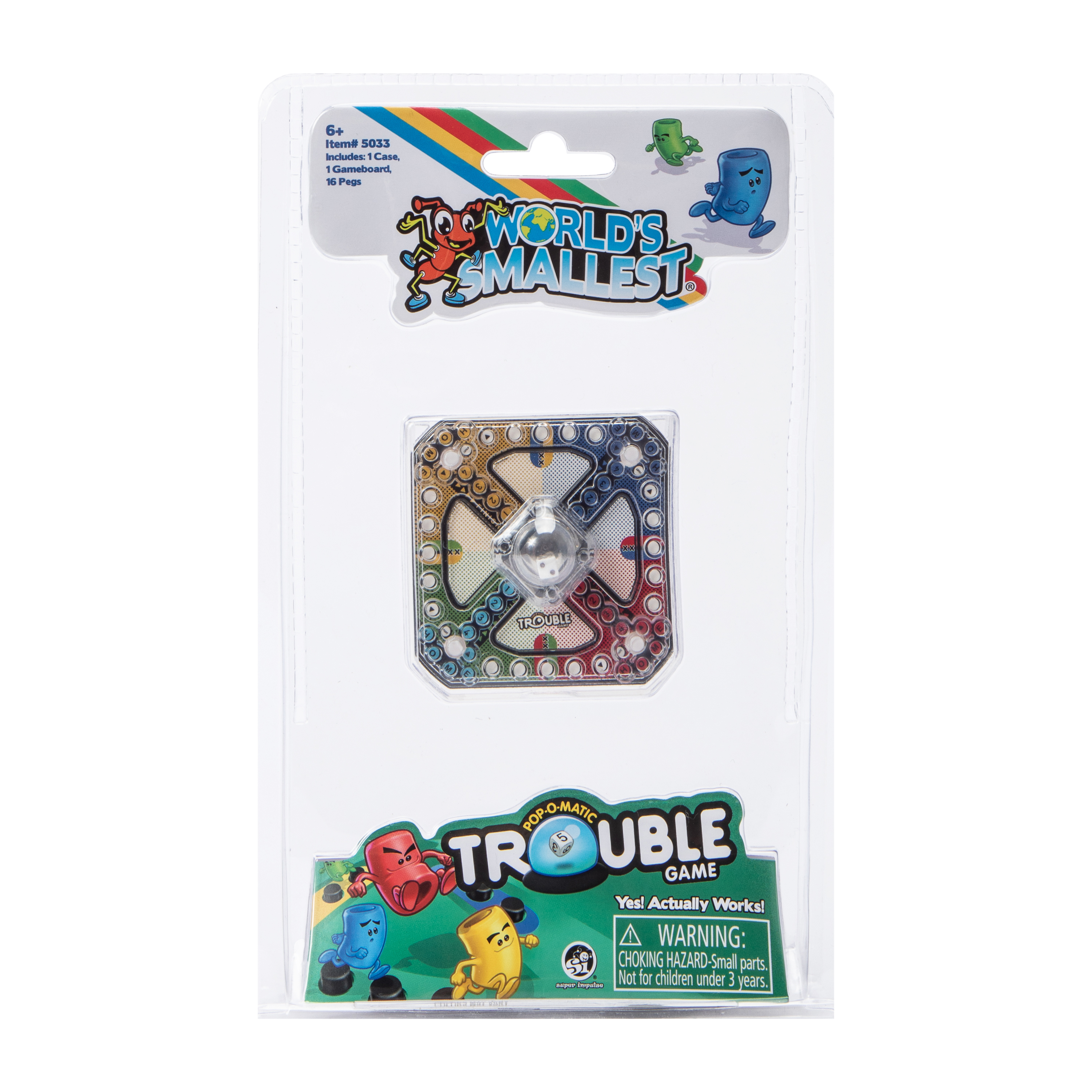 World's Smallest® Pop-O-Matic Trouble Game Toy