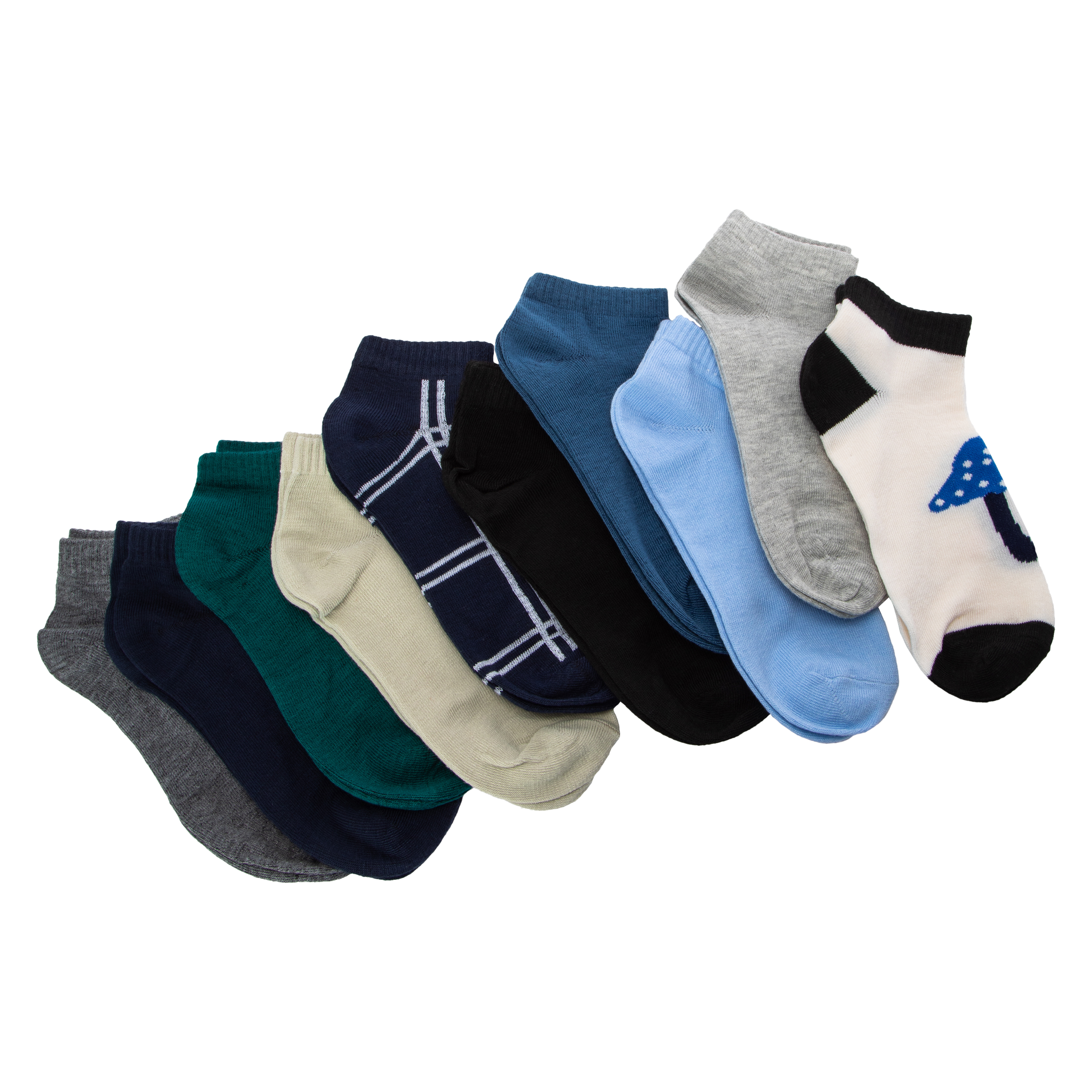 Ladies Assorted Low-Cut Socks 10-Pack