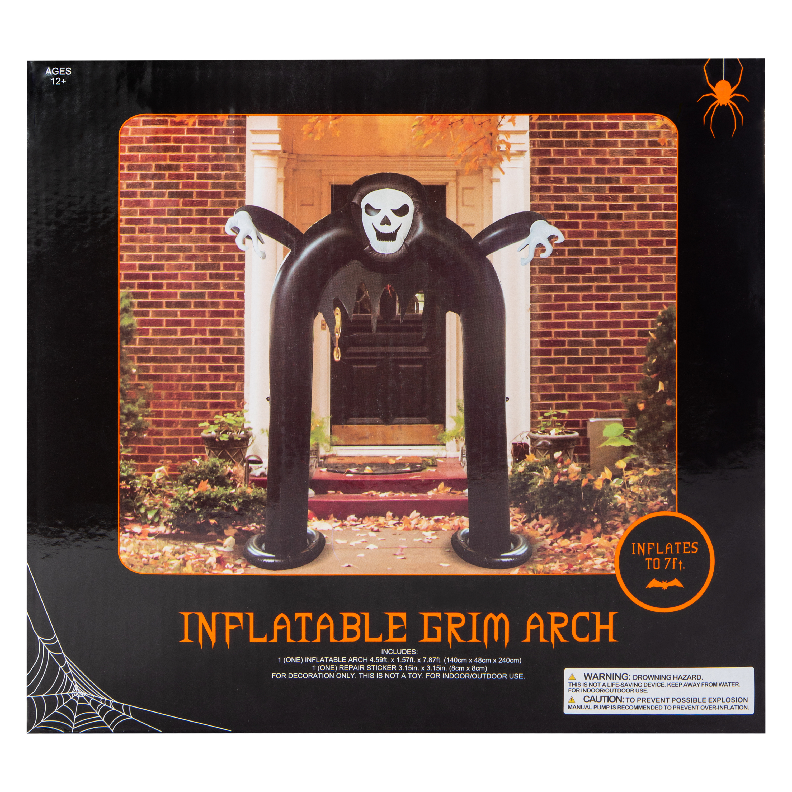 7ft Inflatable Grim Arch Halloween Decor