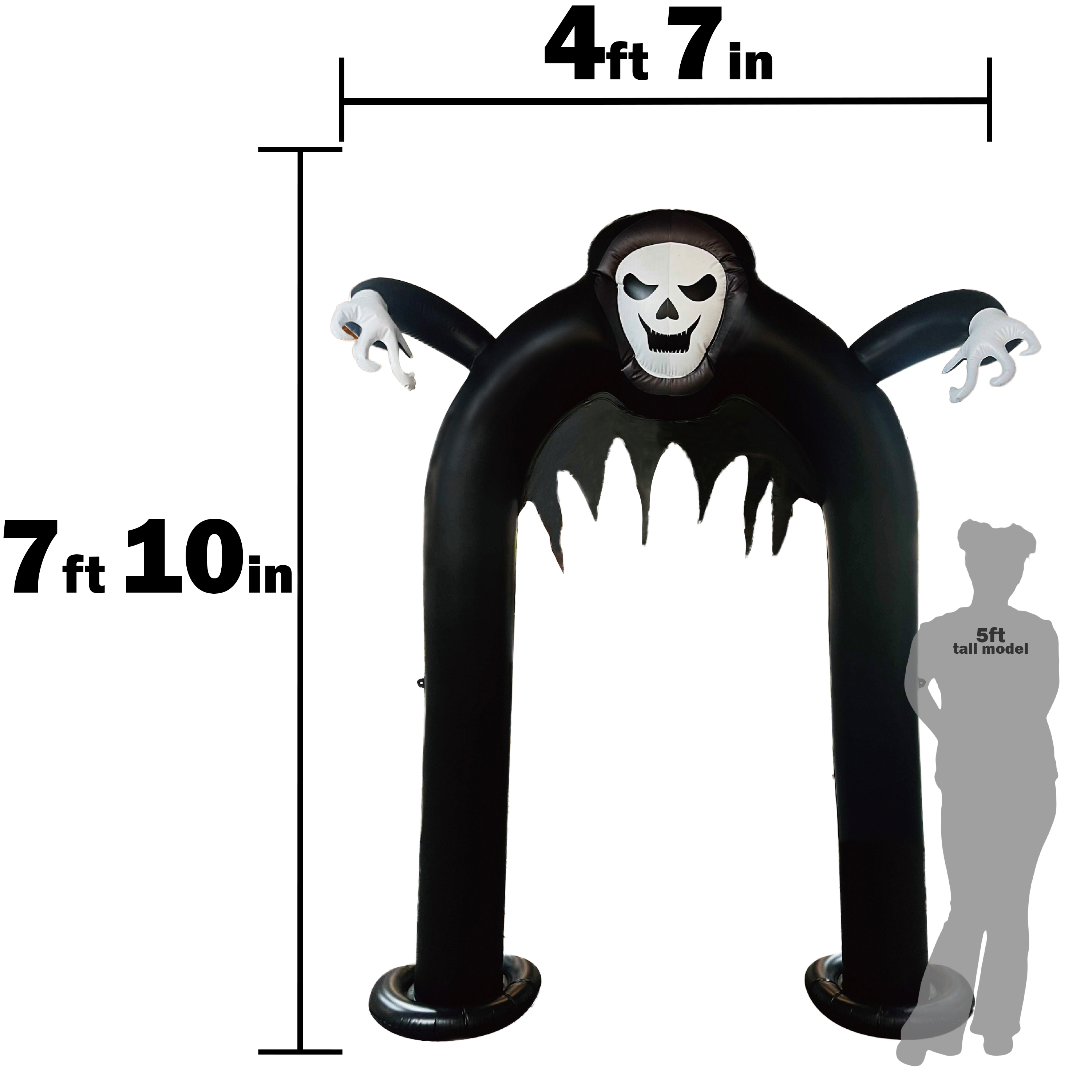 7ft Inflatable Grim Arch Halloween Decor