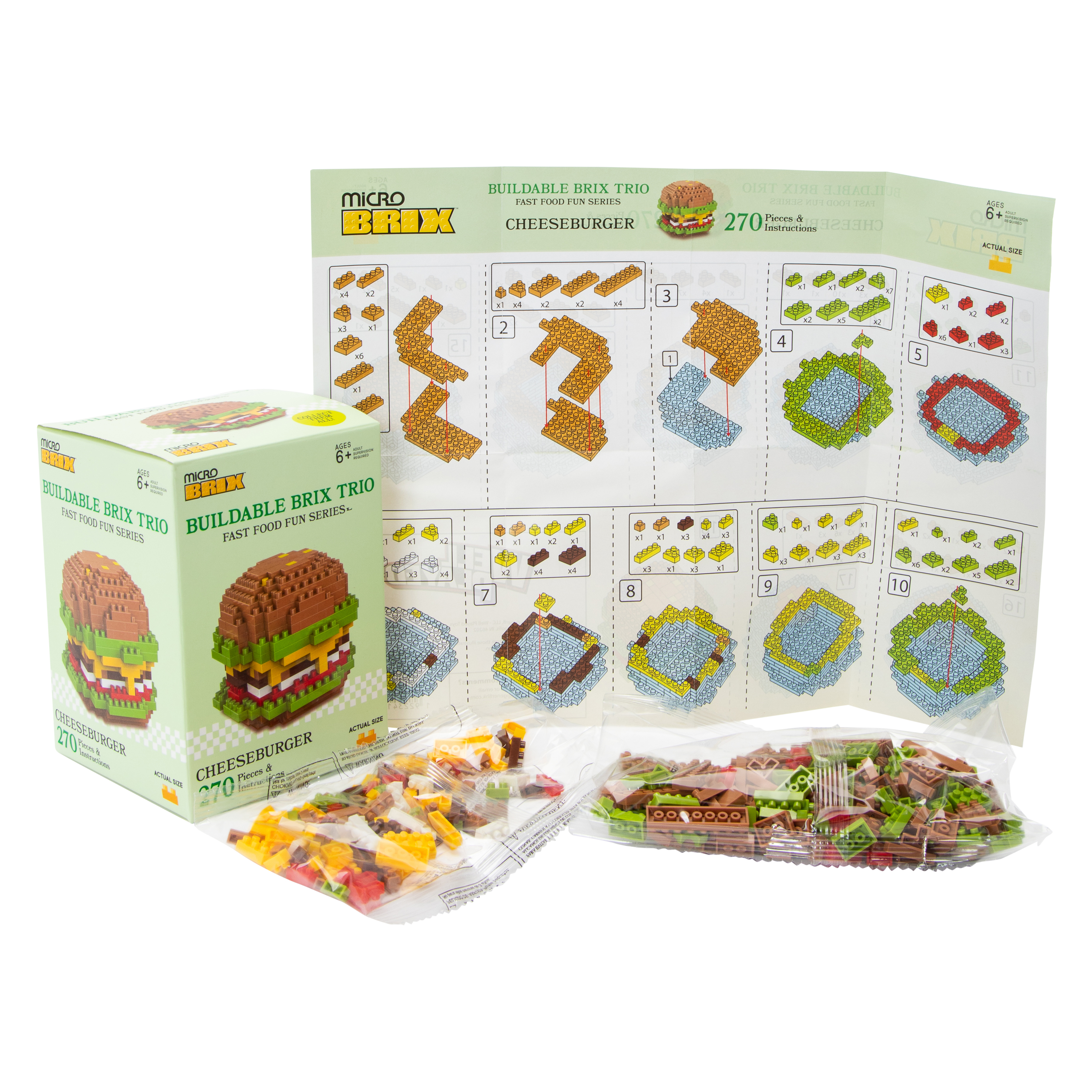 Micro Brix Buildable Trio 3-Pack