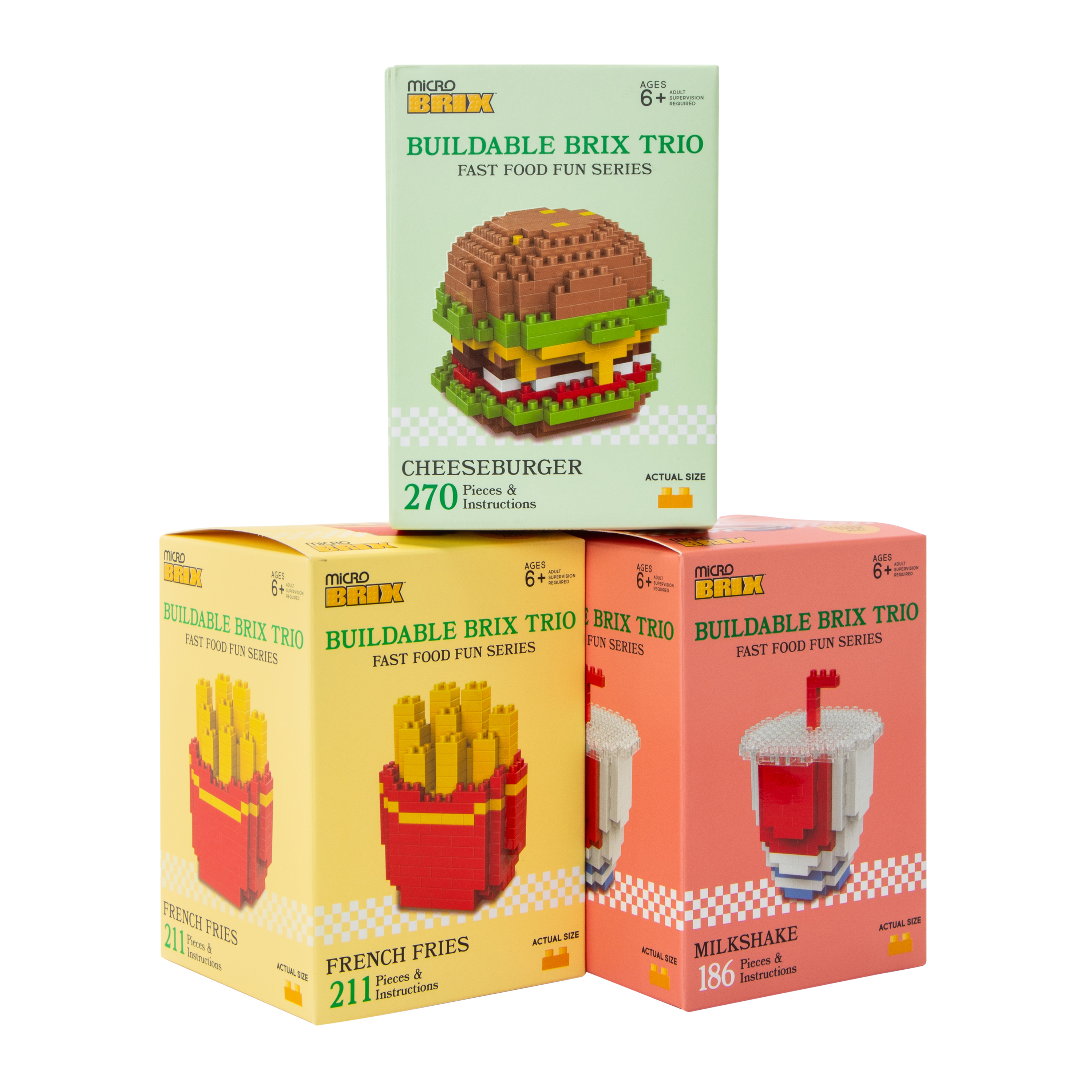 Micro Brix Buildable Trio 3-Pack