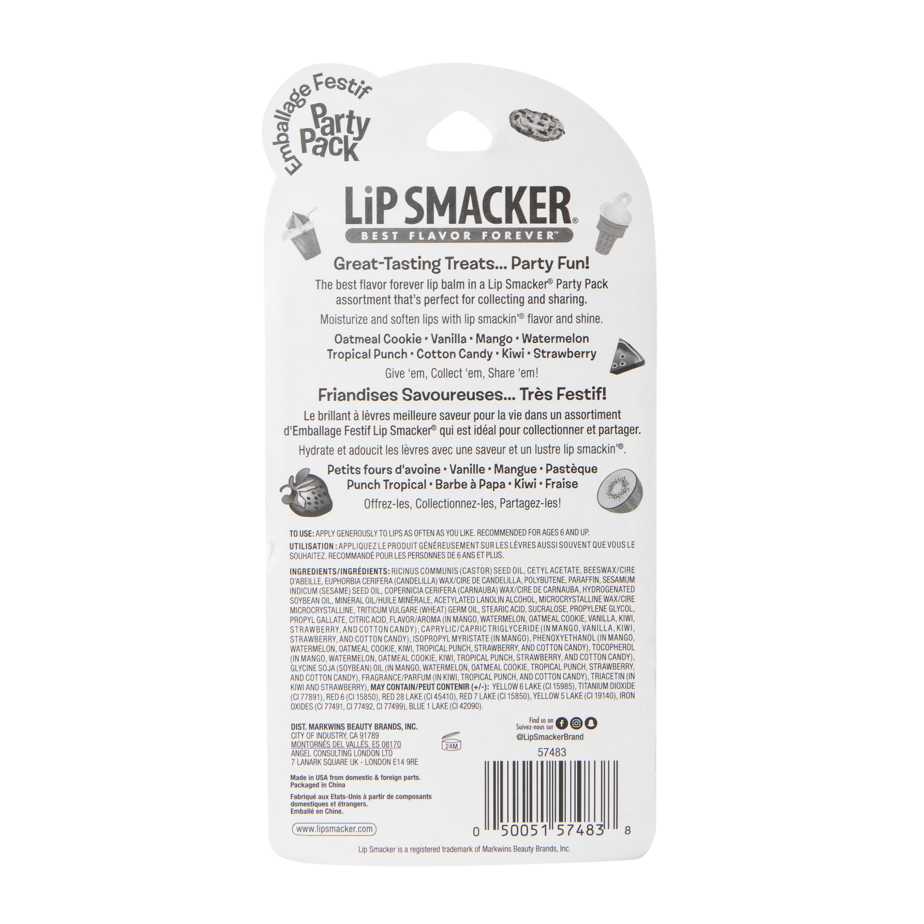 Lip Smacker® Original & Best  Lip Balm  Party Pack 8-Count