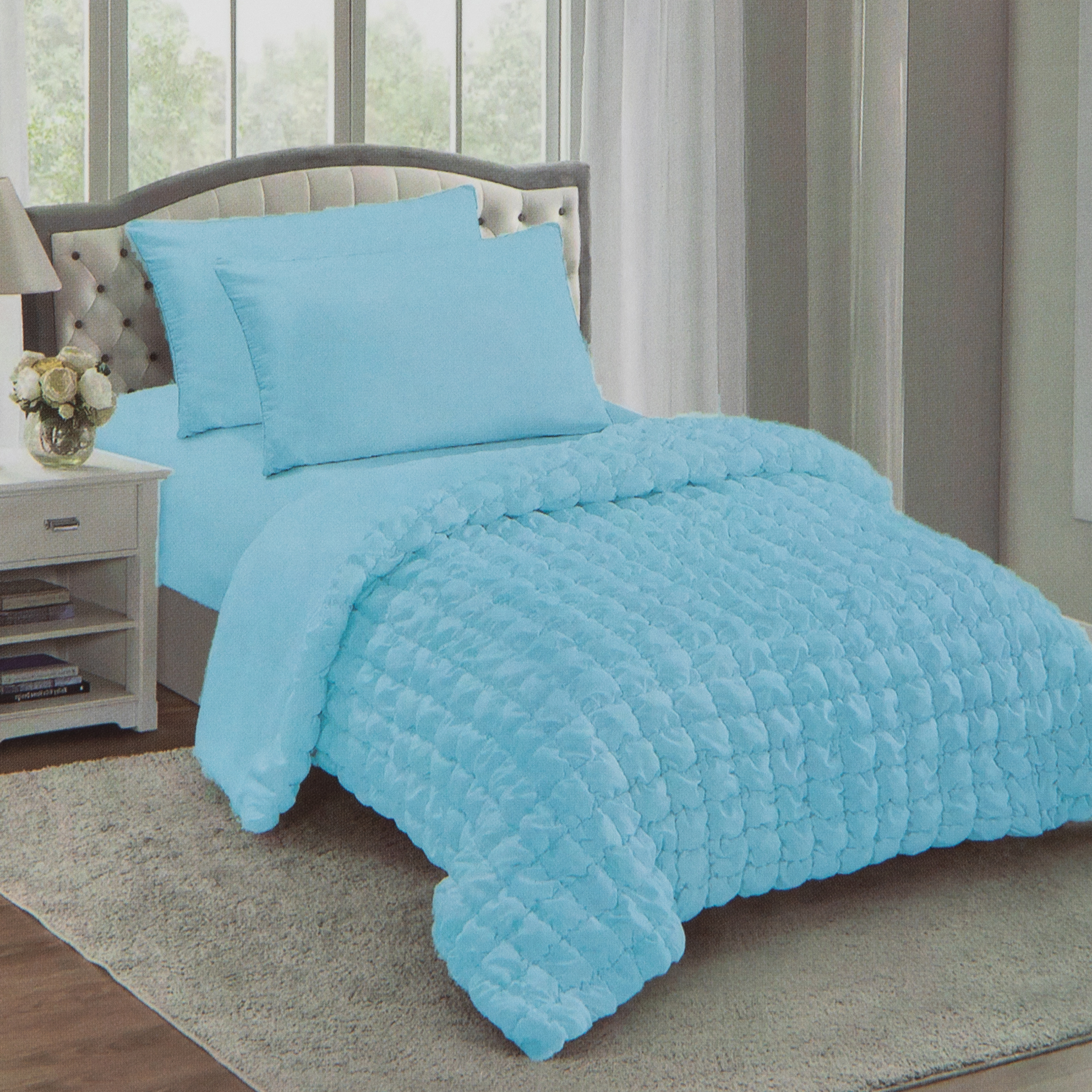 Marshmallow Puff Queen Size Comforter 90in x 90in