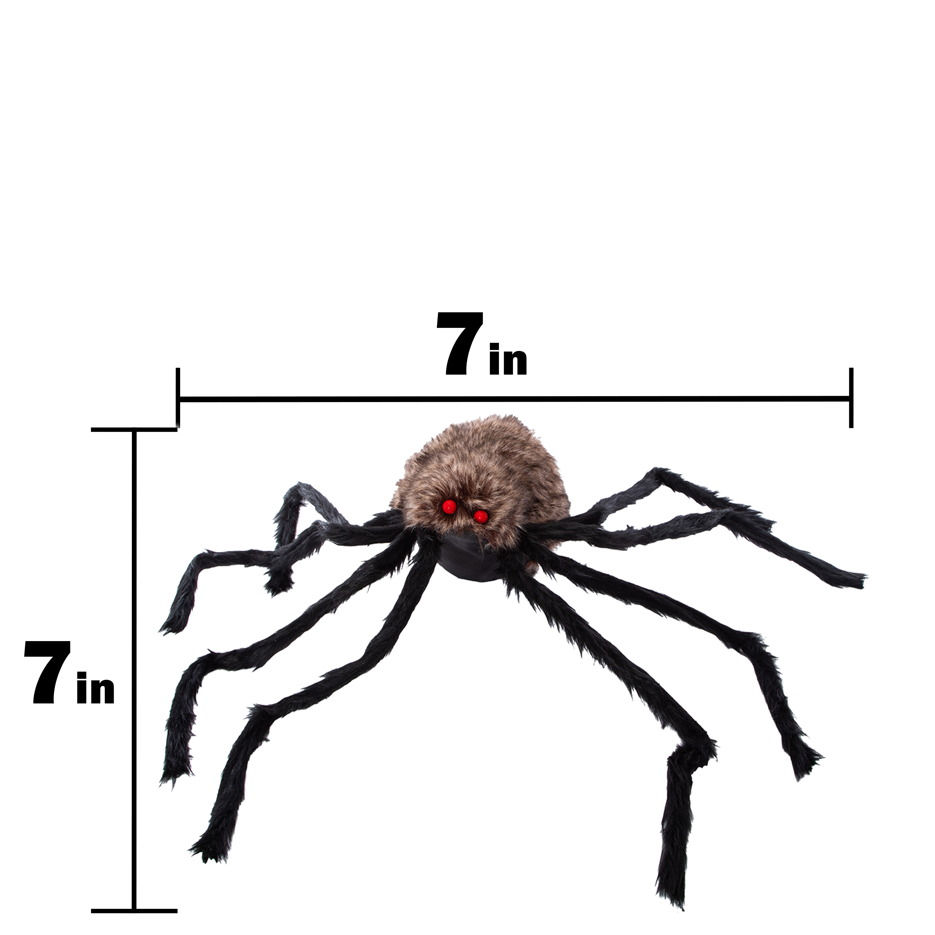 Jumbo Fur Spider Halloween Decor