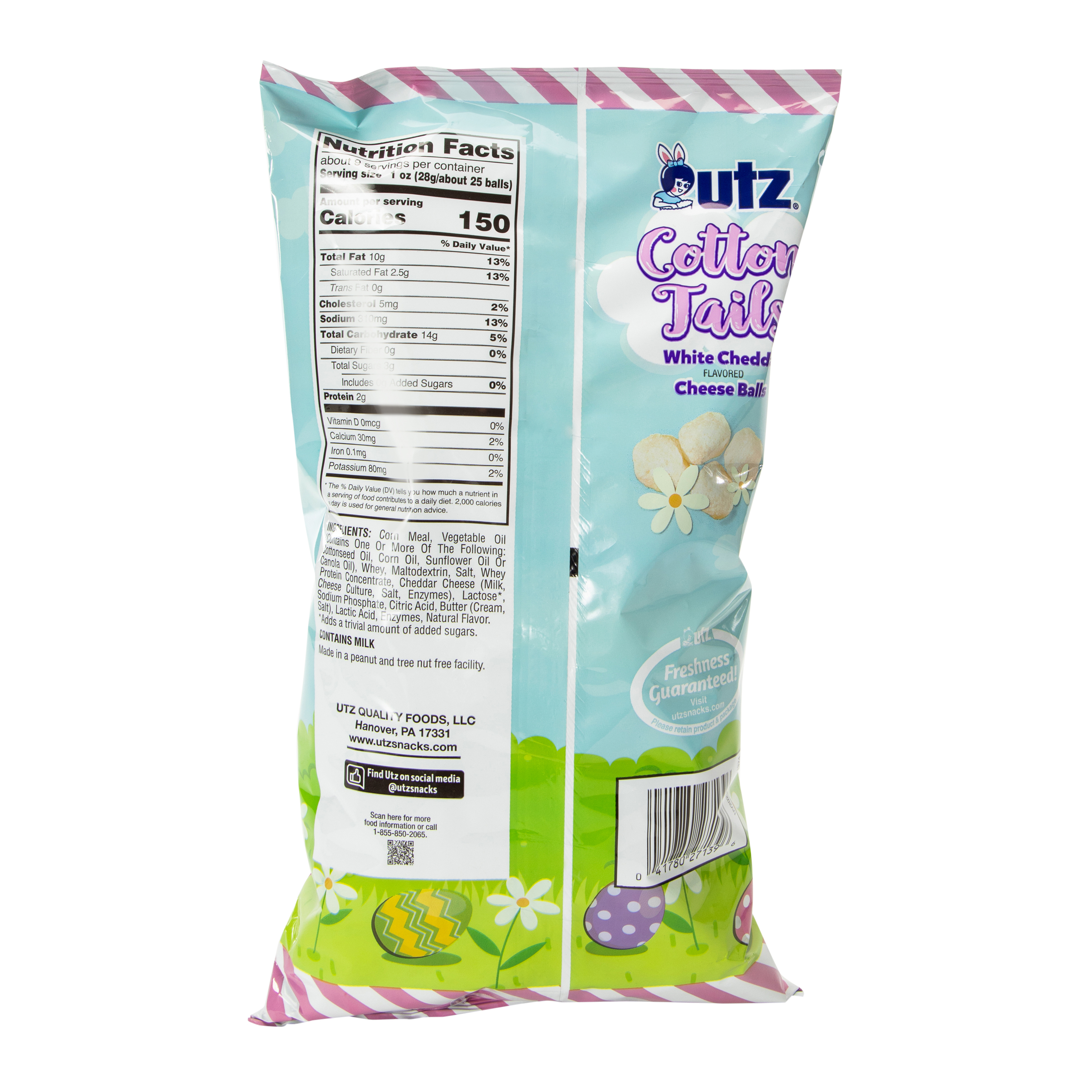 UTZ® Cotton Tails® Cheese Balls 8.5oz - White Cheddar